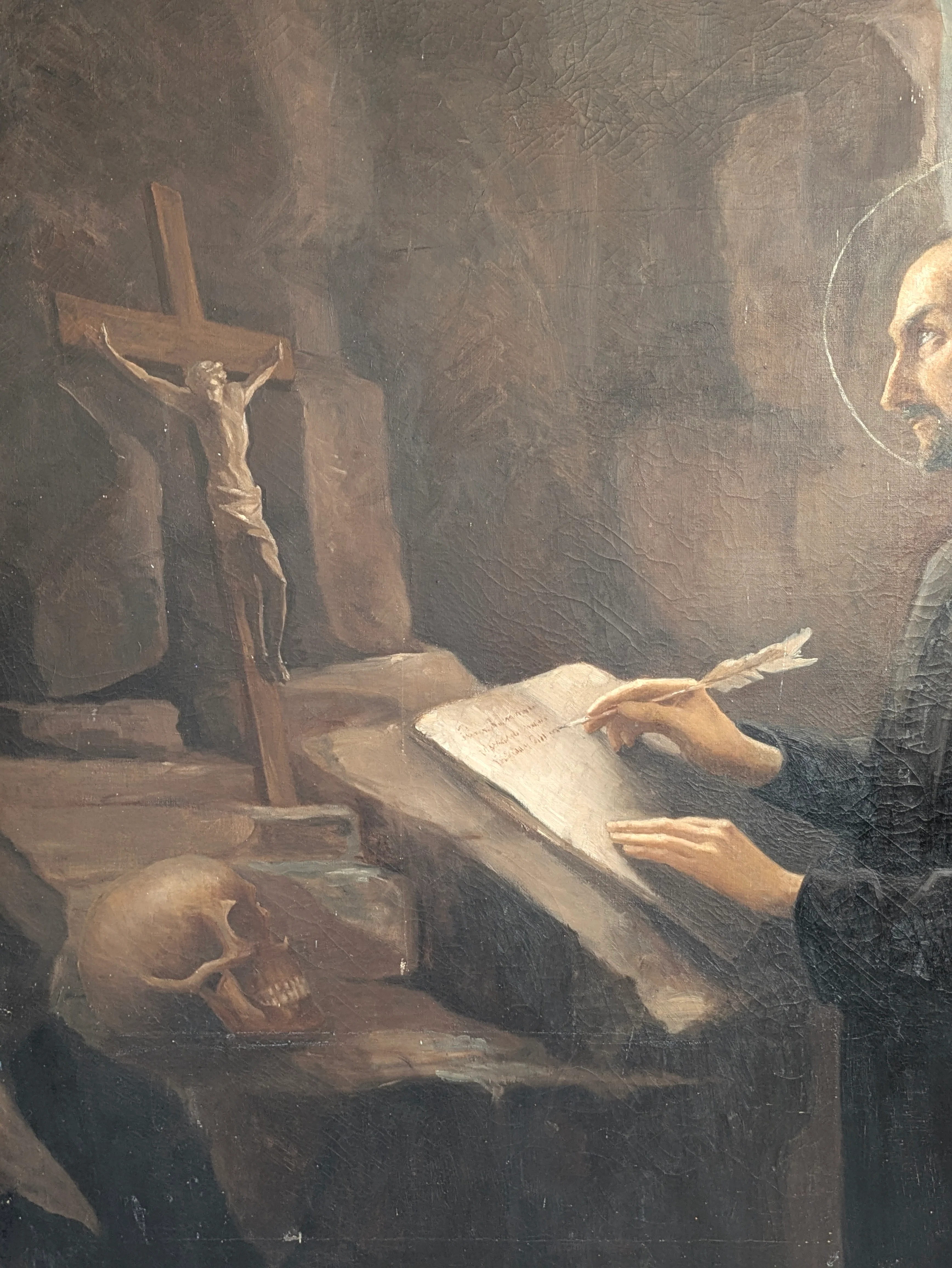 A Large 19th Century Religious Oil on Canvas - Image 6