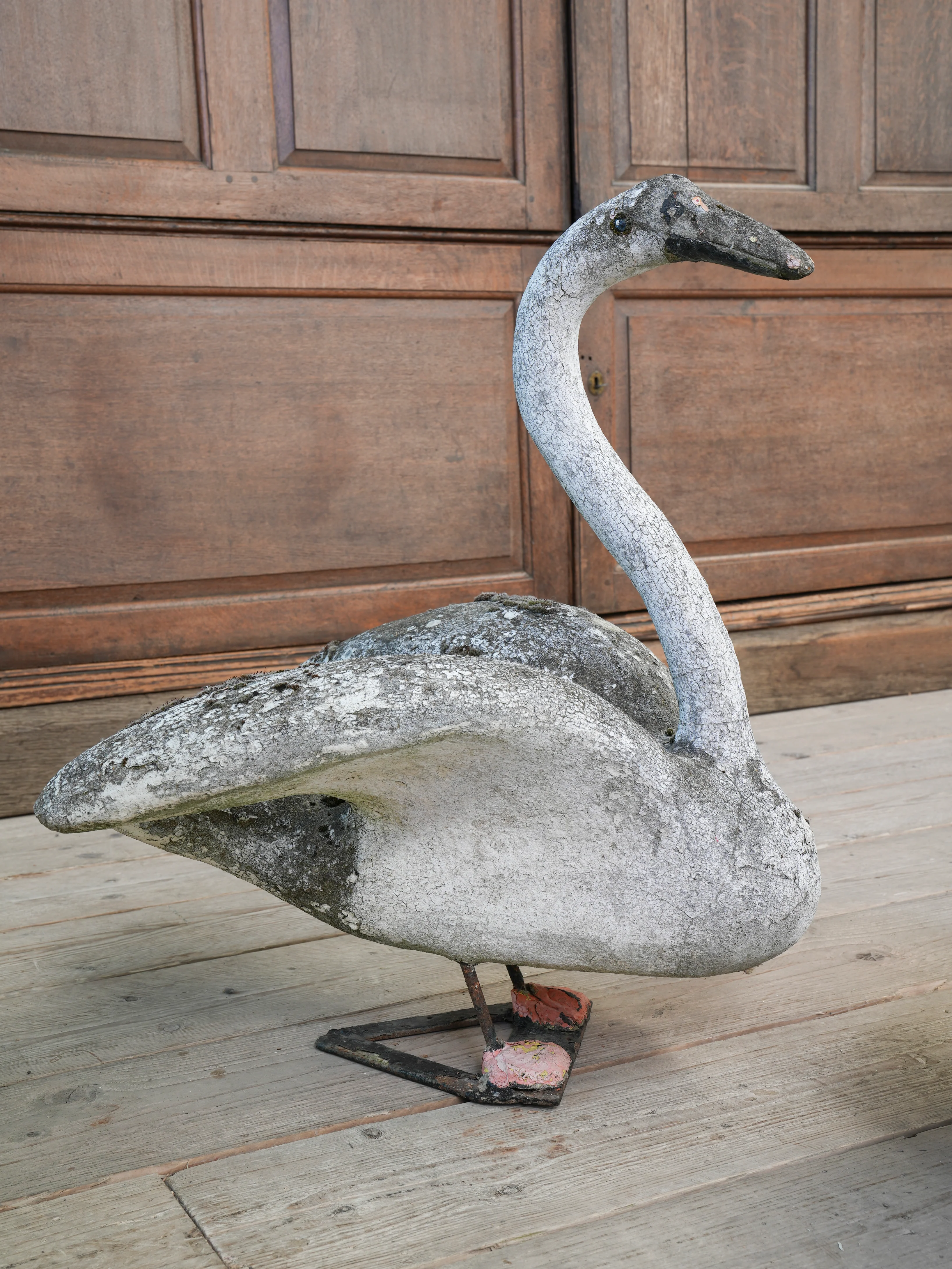 A Bevy of Composition Stone Swans - Image 19