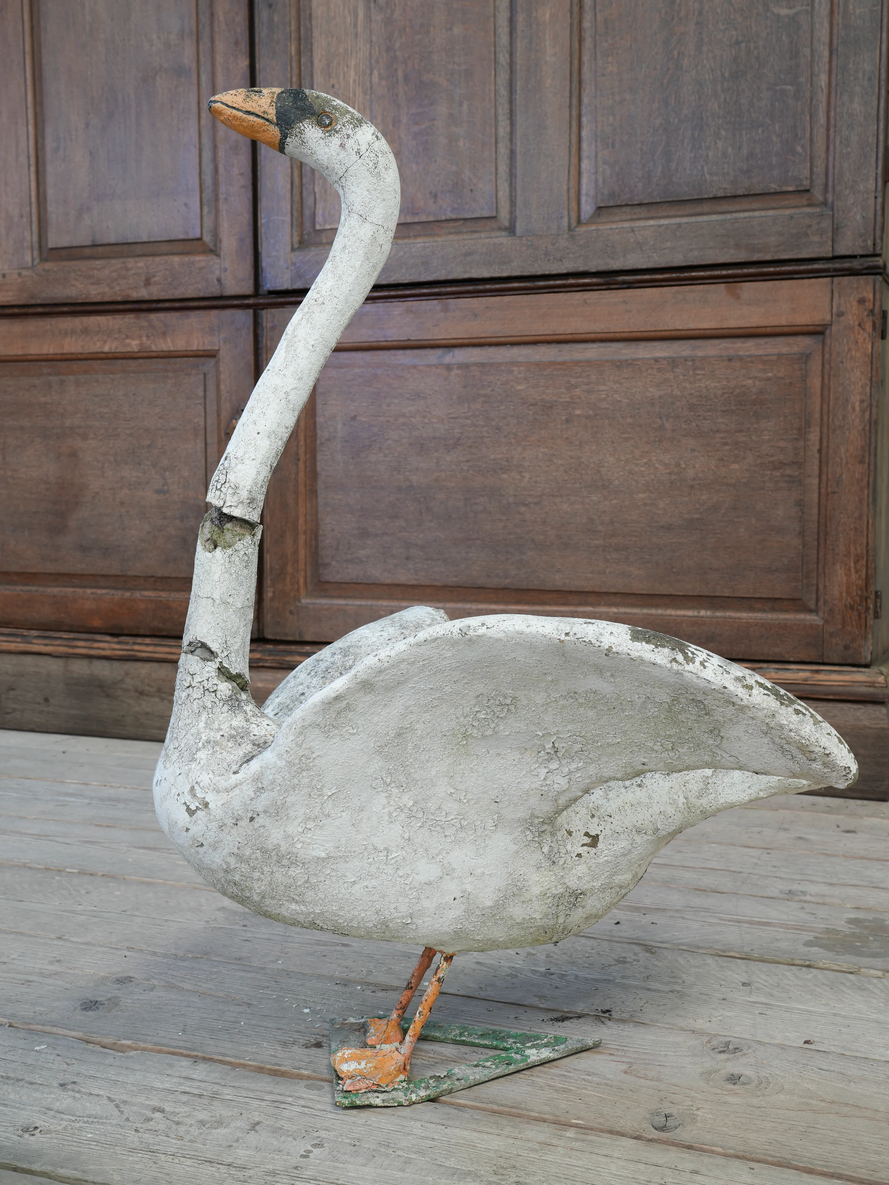 A Bevy of Composition Stone Swans - Image 21
