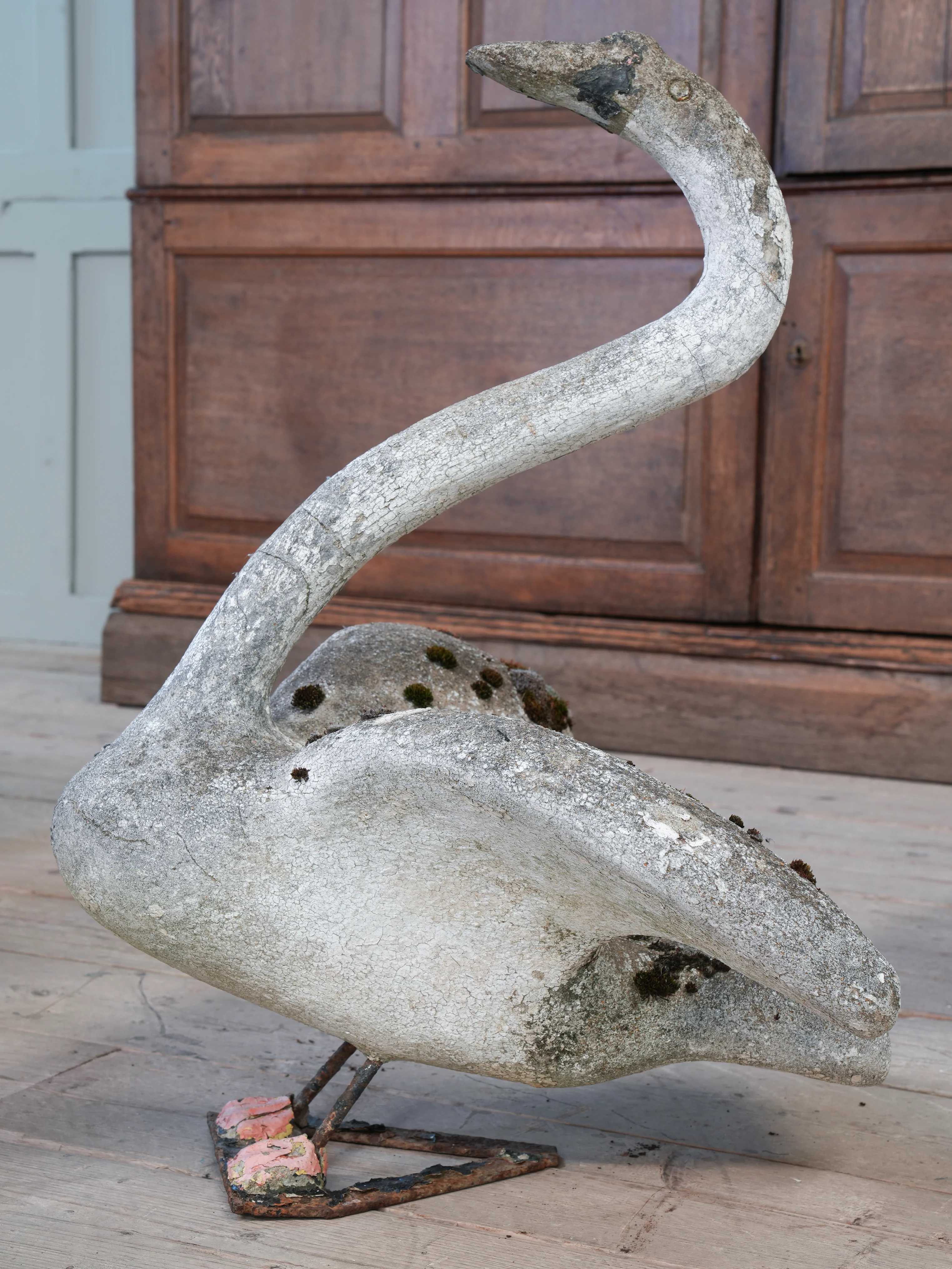A Bevy of Composition Stone Swans - Image 22