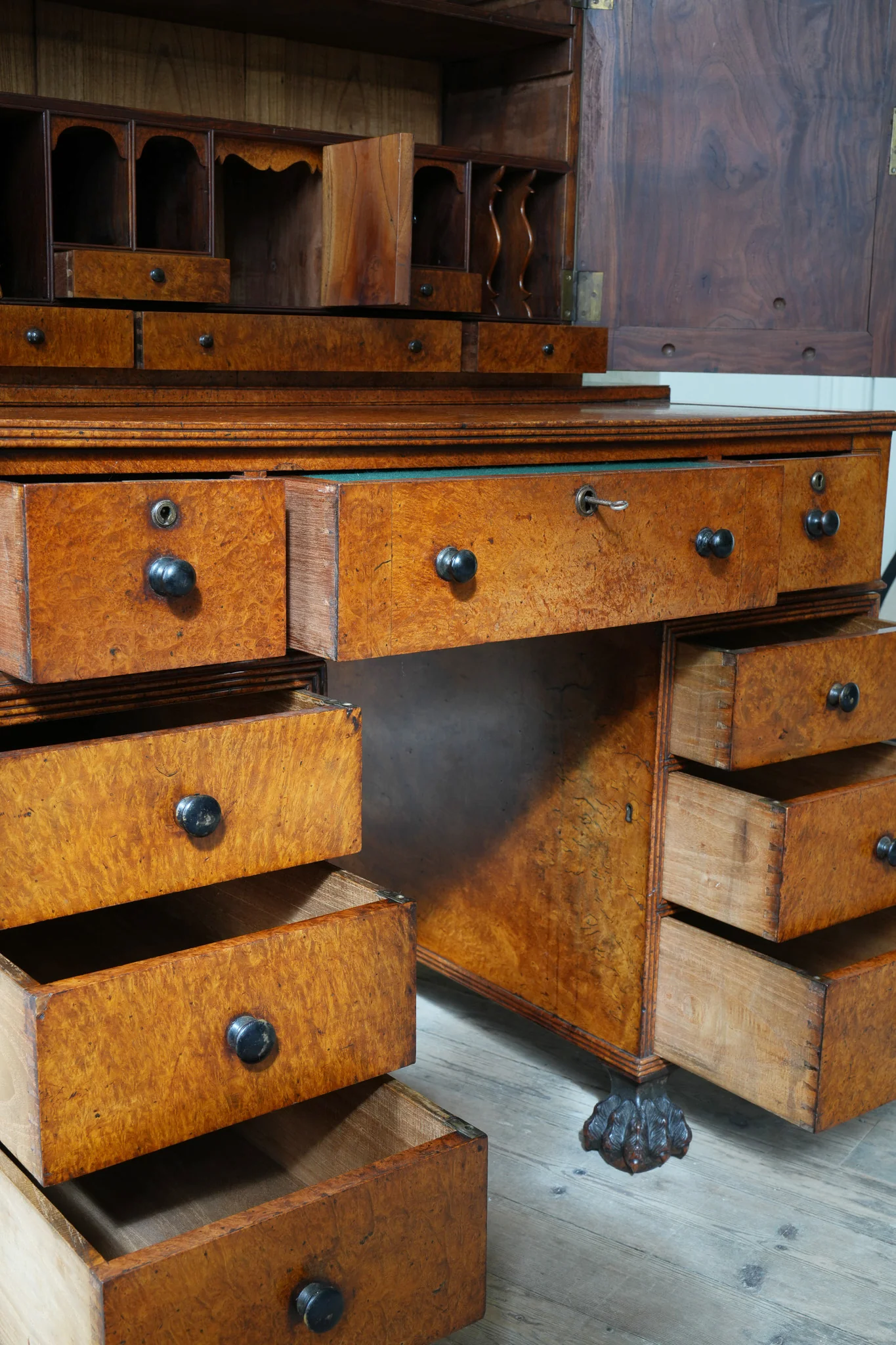 A George IV Amboyna Campaign Desk - Image 10
