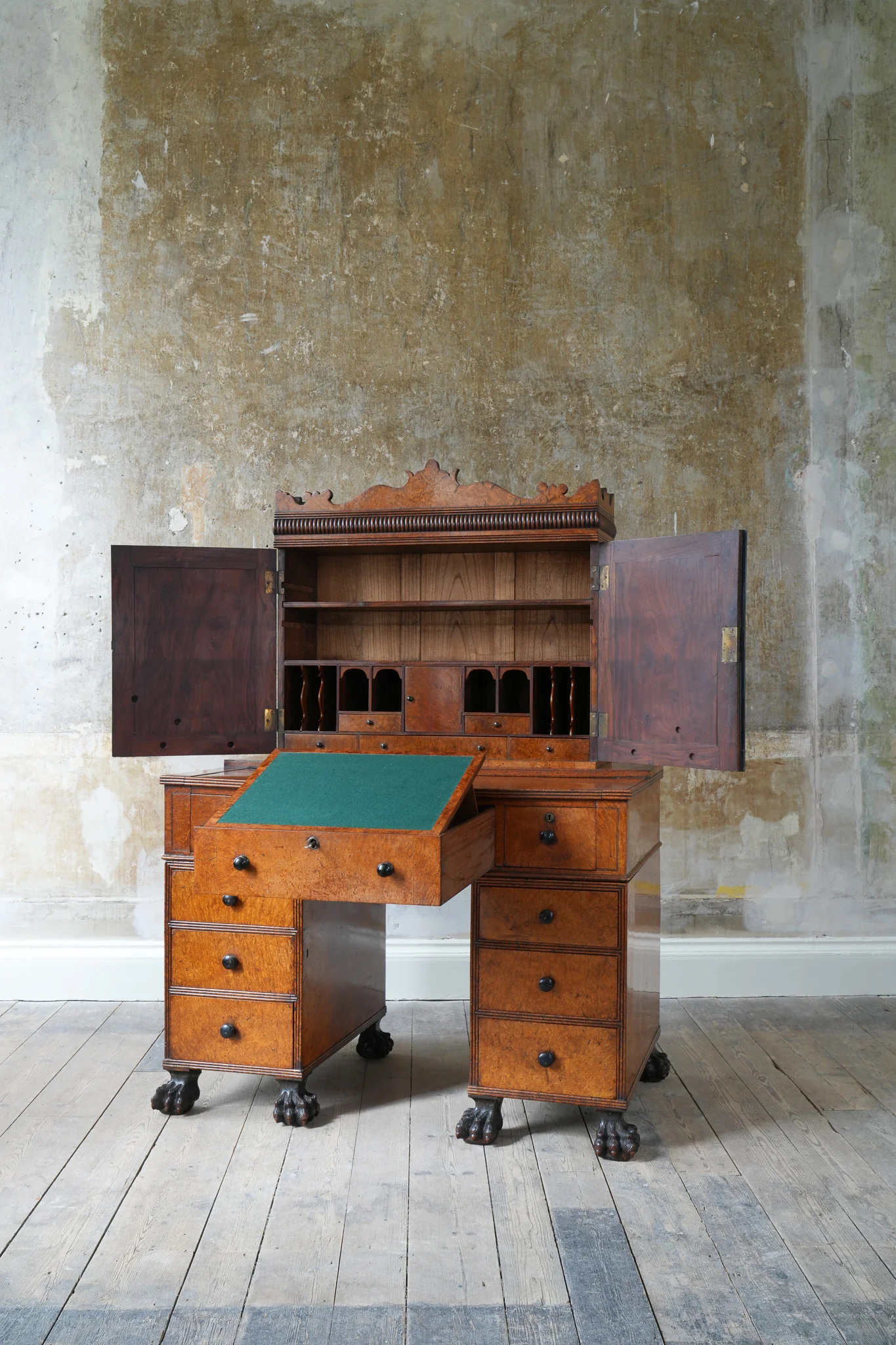 A George IV Amboyna Campaign Desk - Image 13