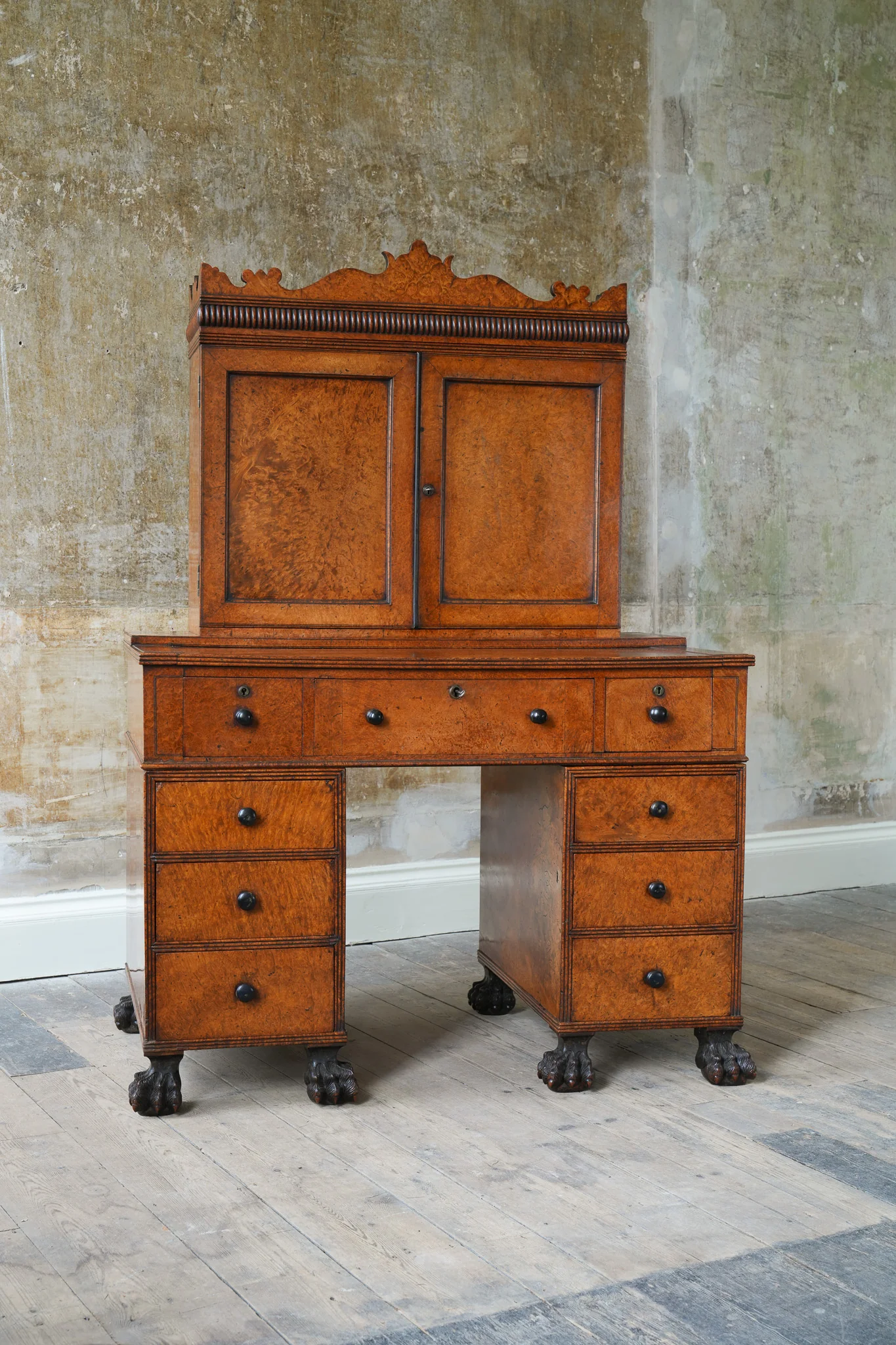 A George IV Amboyna Campaign Desk - Image 26