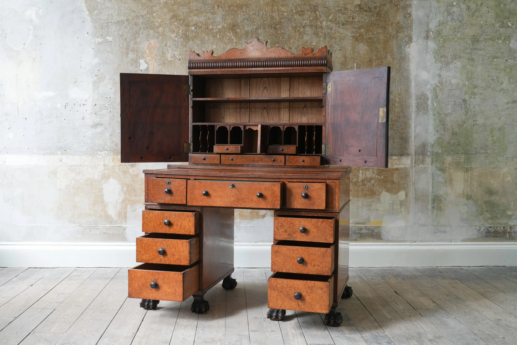 A George IV Amboyna Campaign Desk - Image 8