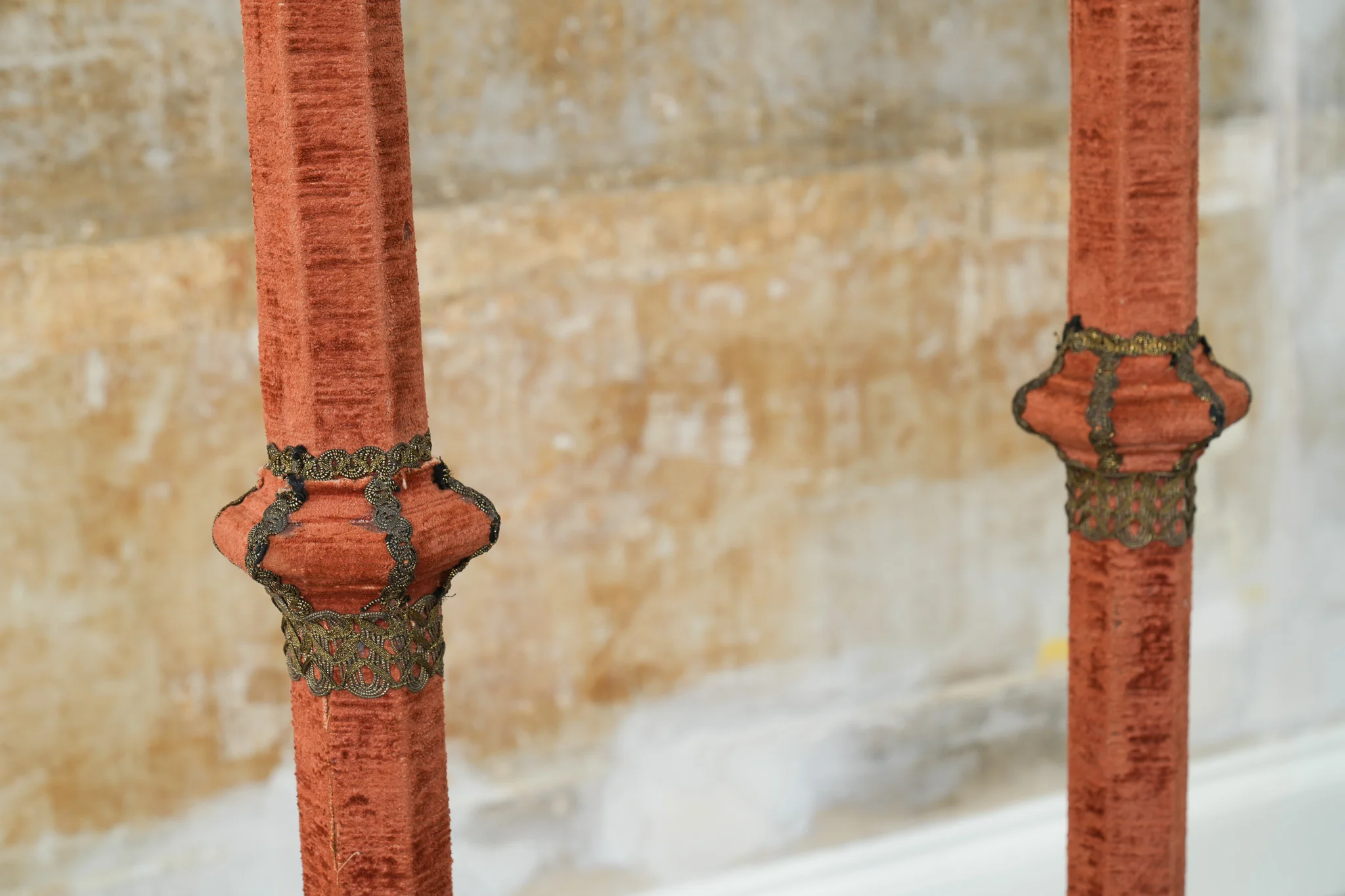 A Pair of Velvet Floor Lamps - Image 5