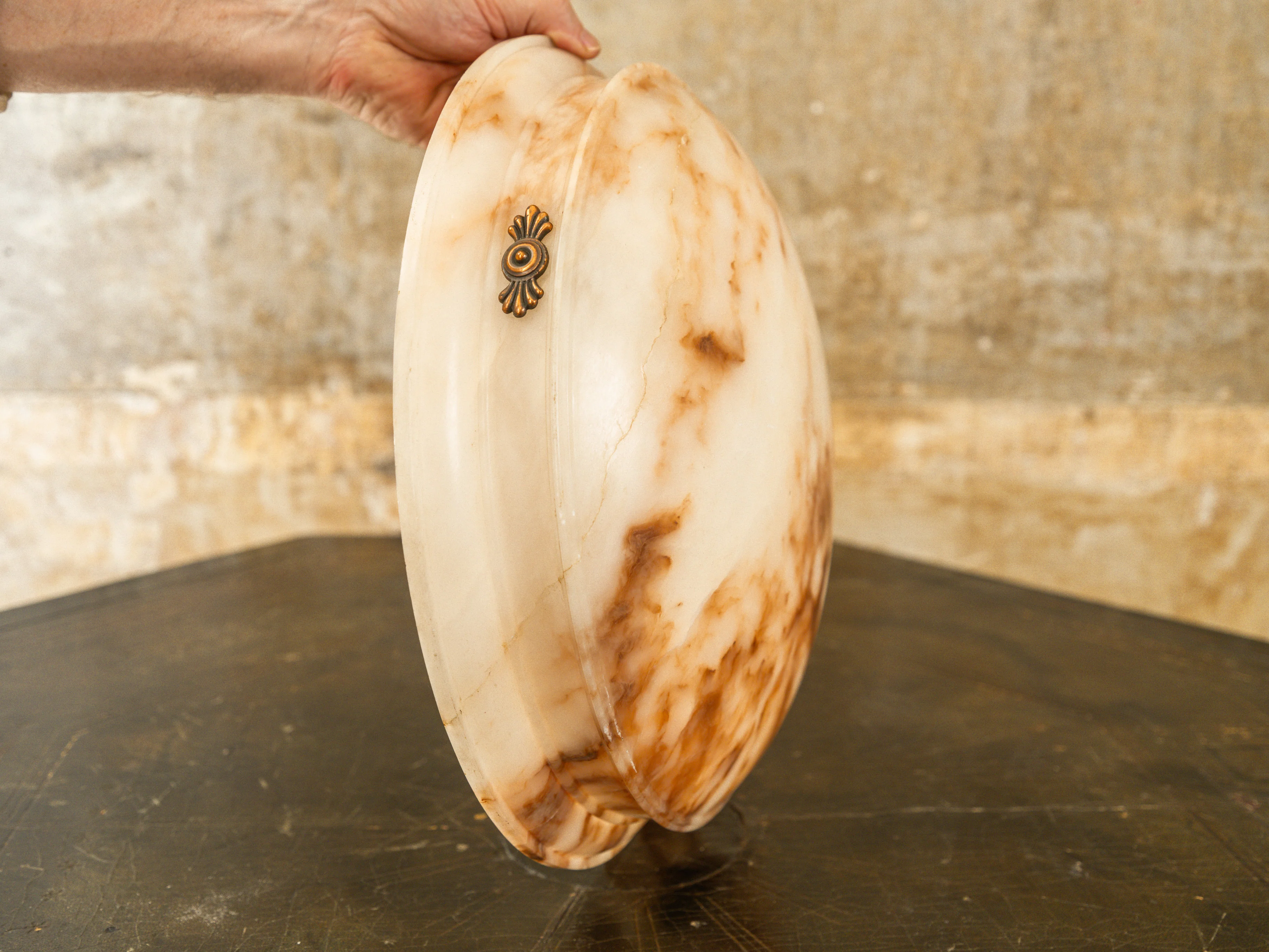 An Alabaster Dish Light - Image 6