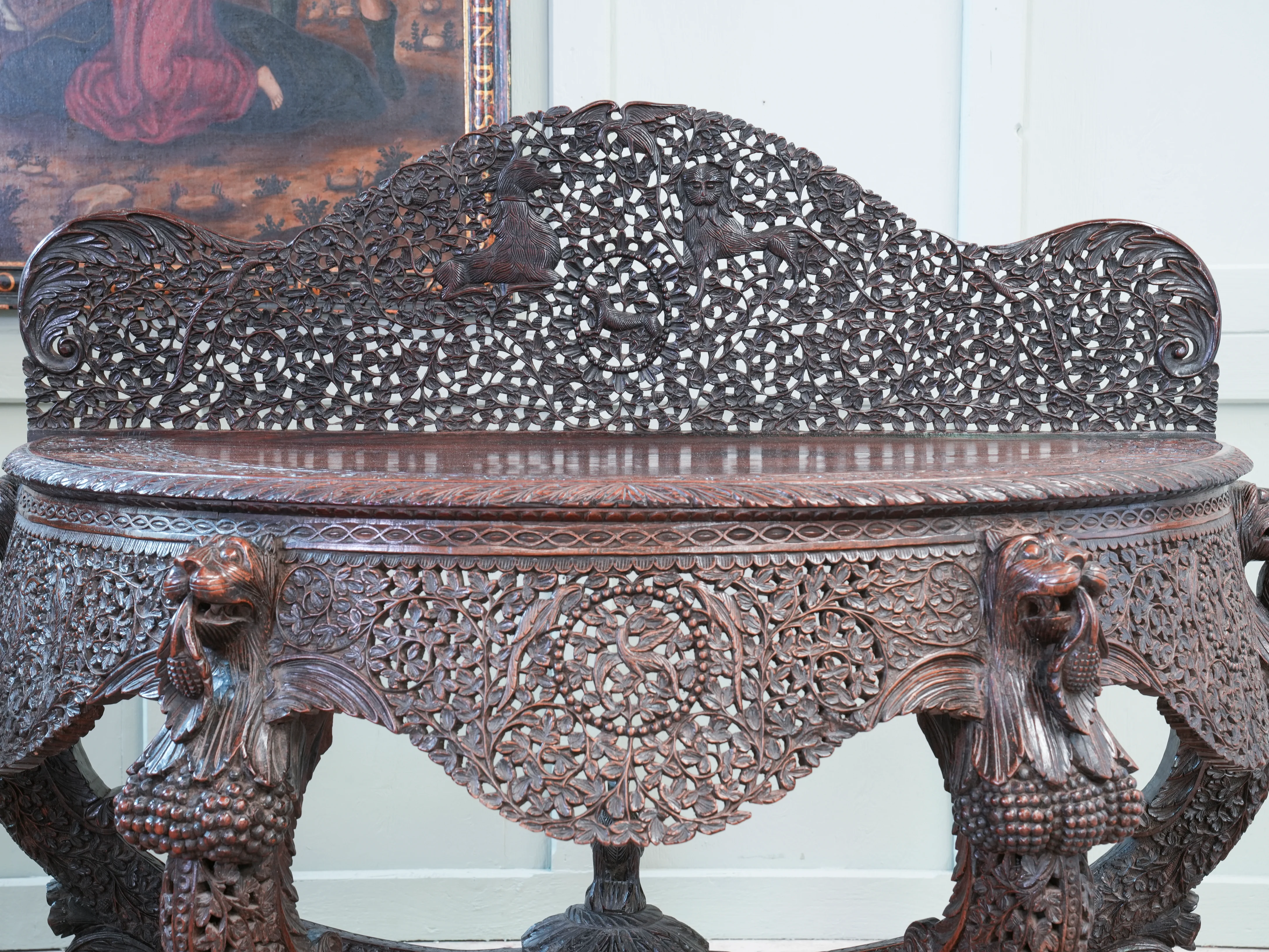 A Pair of 19th Century Anglo Indian Console Tables - Image 12