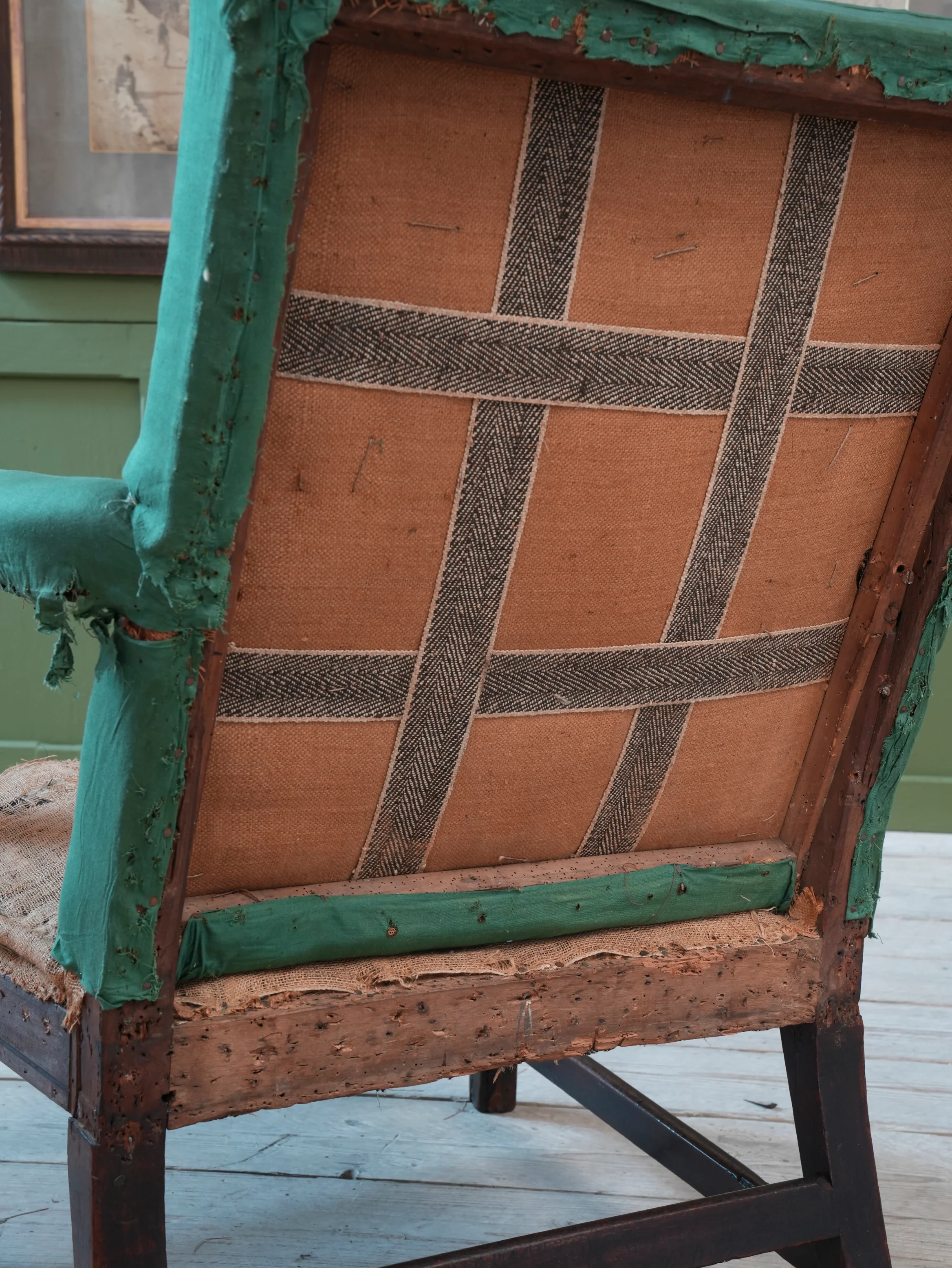 A George III Mahogany Gainsborough Armchair - Image 14