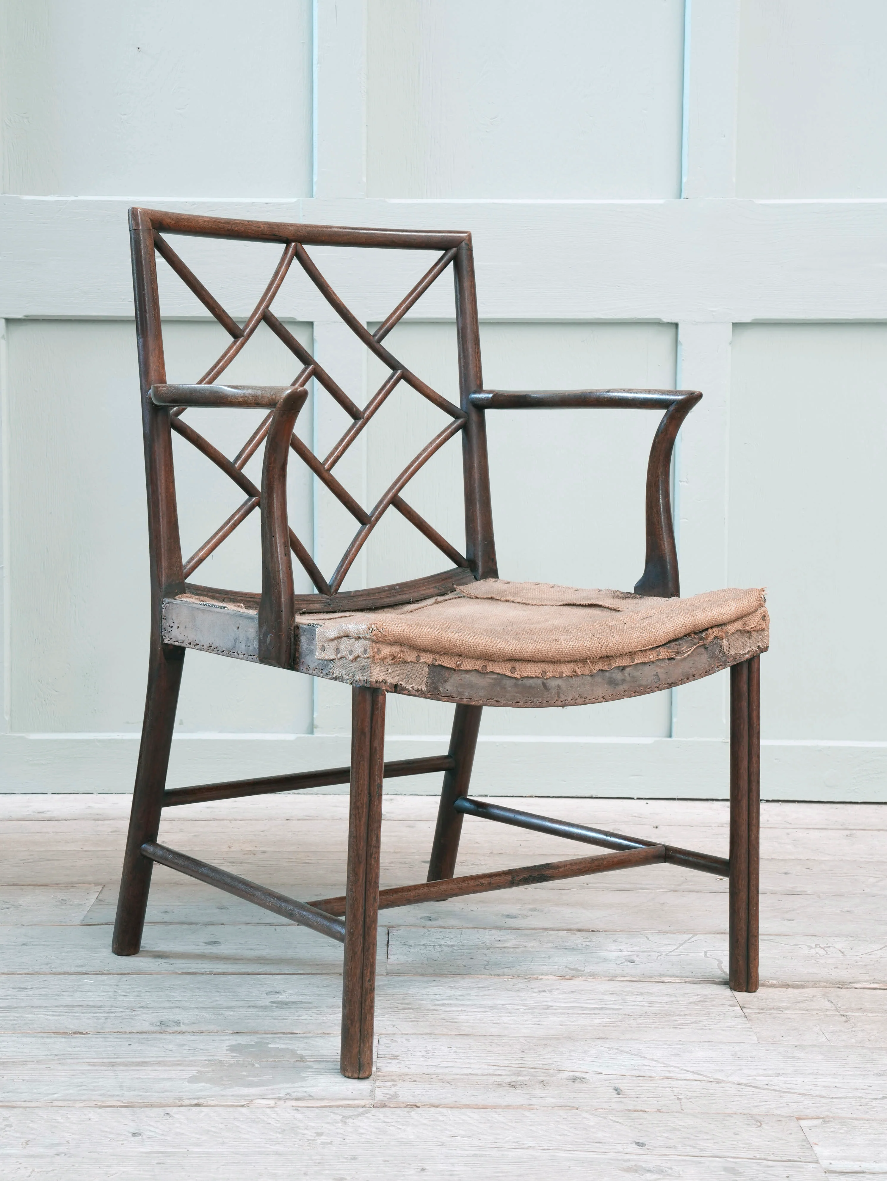A Scottish George III Mahogany Cockpen Armchair - Image 4