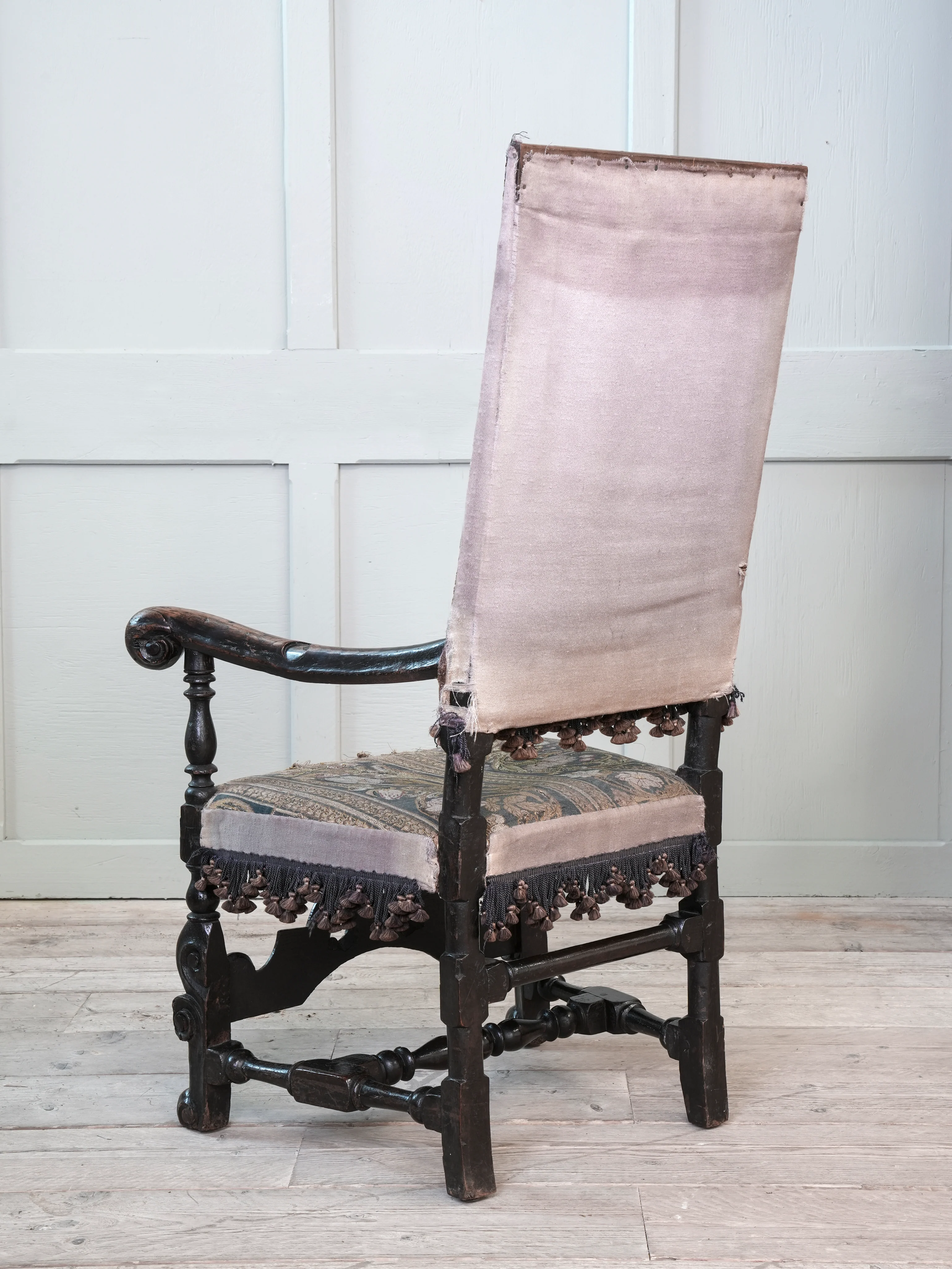 A Charles II Walnut Armchair - Image 5