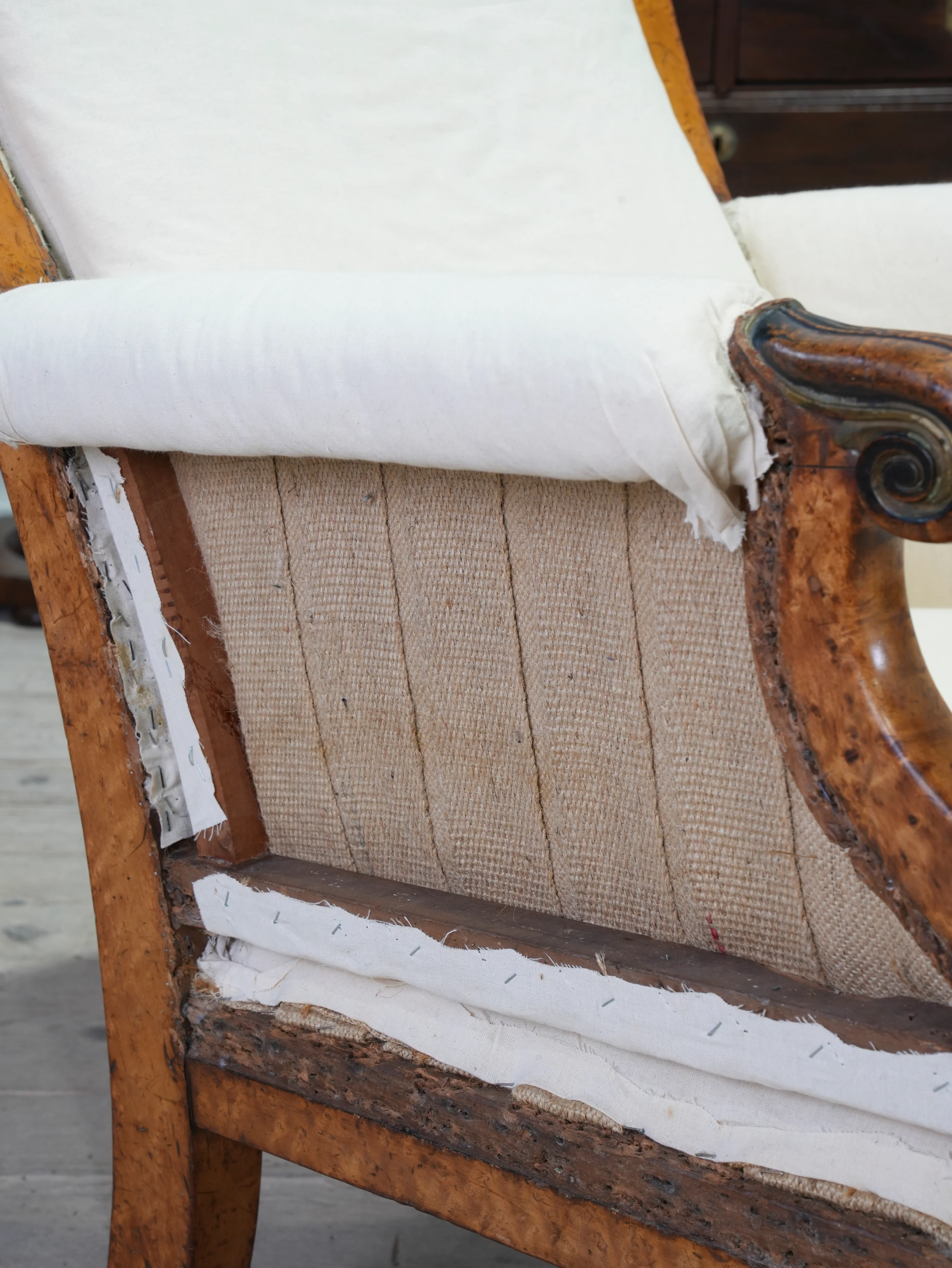 A William IV Burr Maple Armchair - Image 16