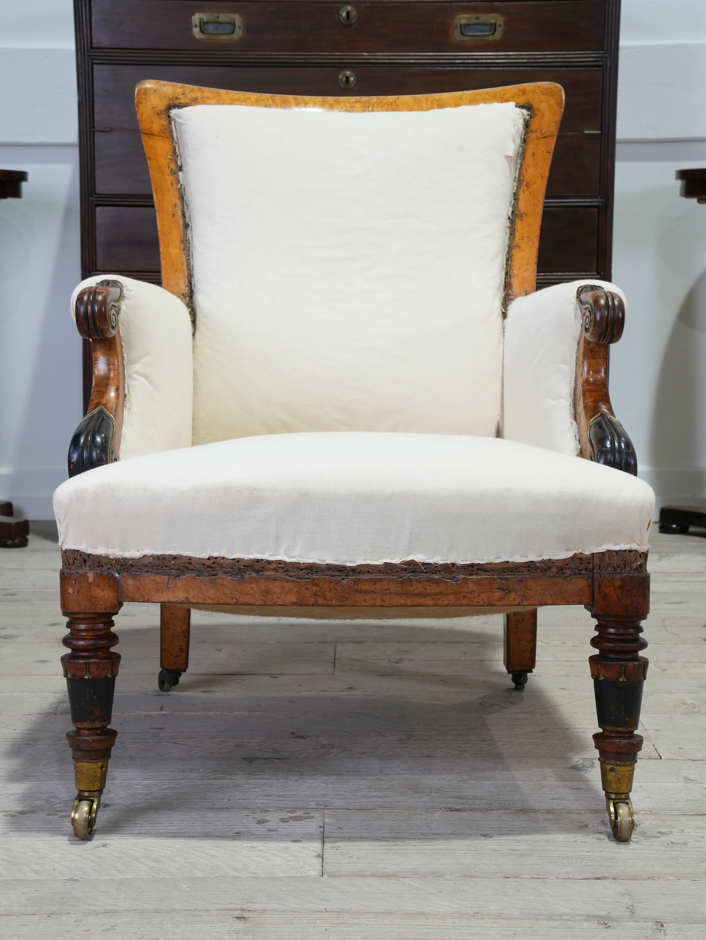 A William IV Burr Maple Armchair - Image 4