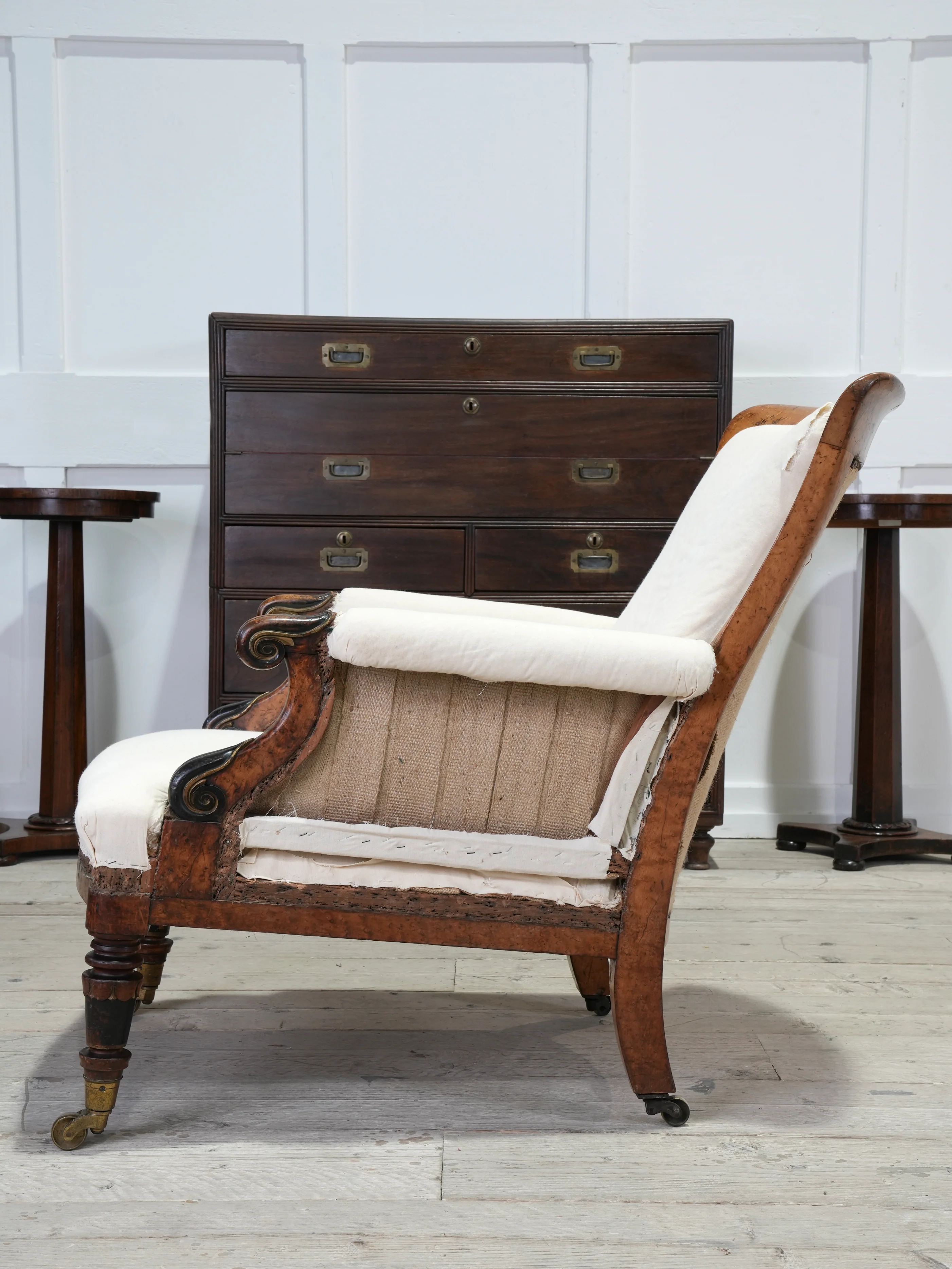 A William IV Burr Maple Armchair - Image 5