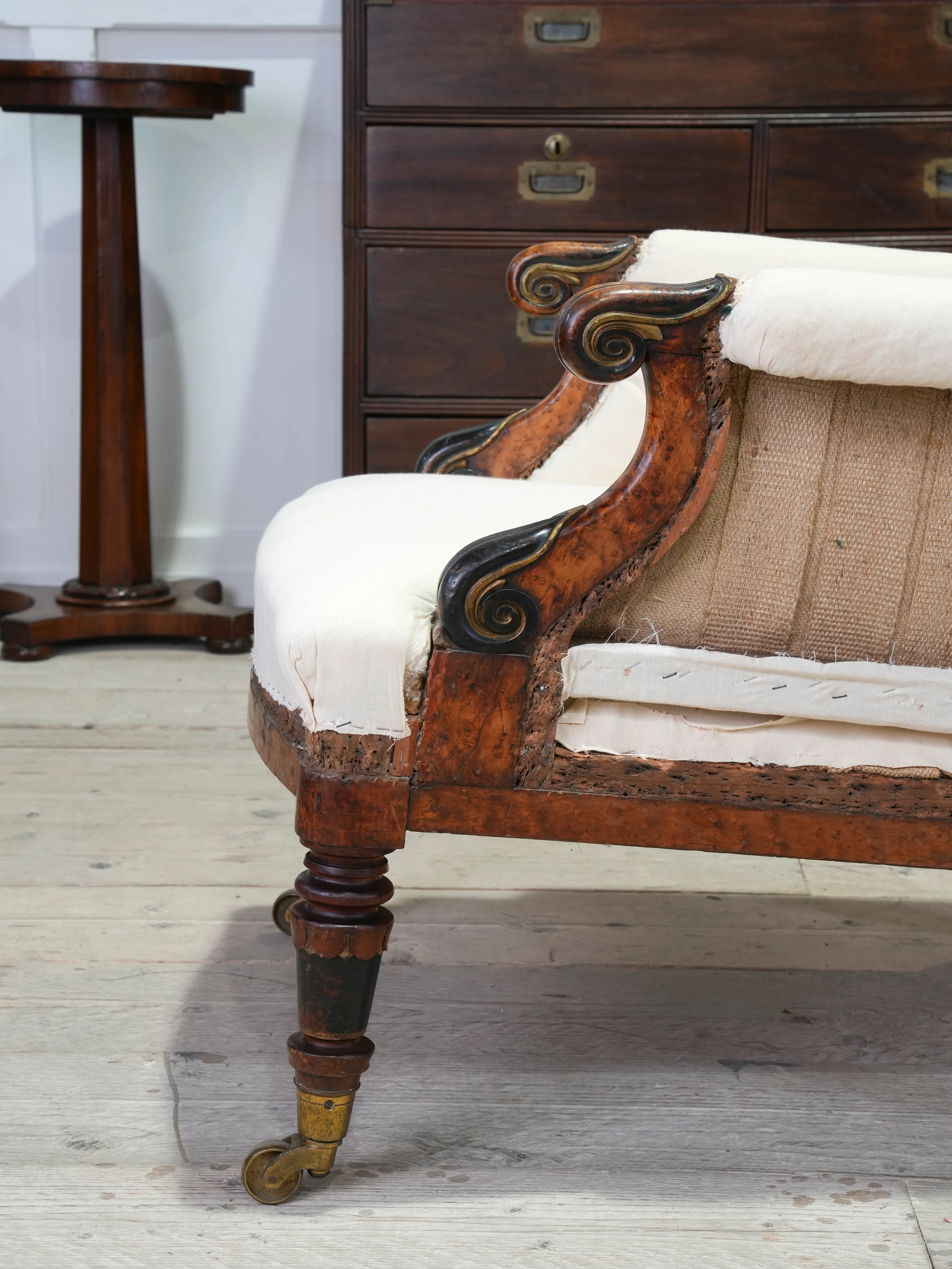 A William IV Burr Maple Armchair - Image 6