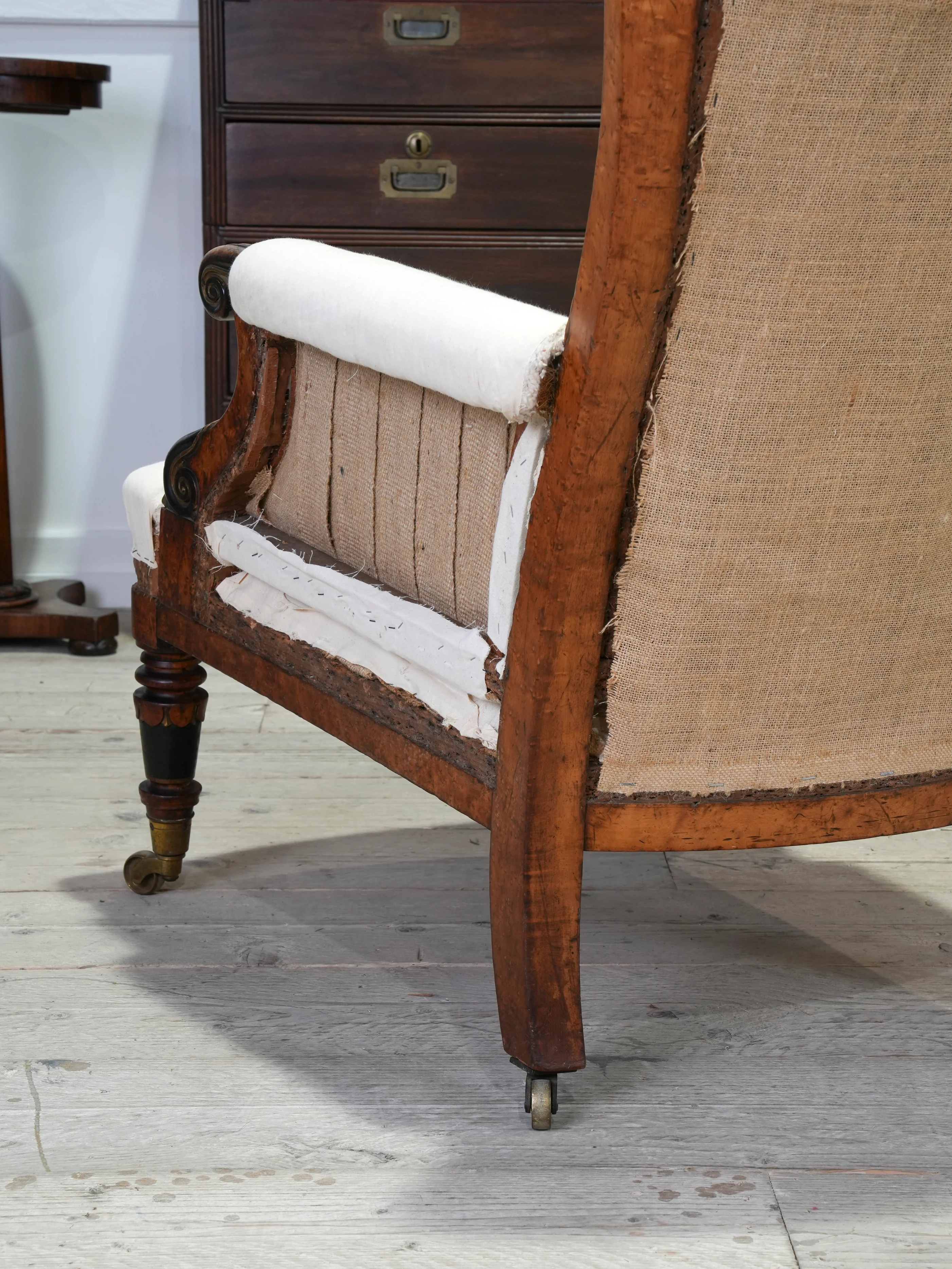 A William IV Burr Maple Armchair - Image 7