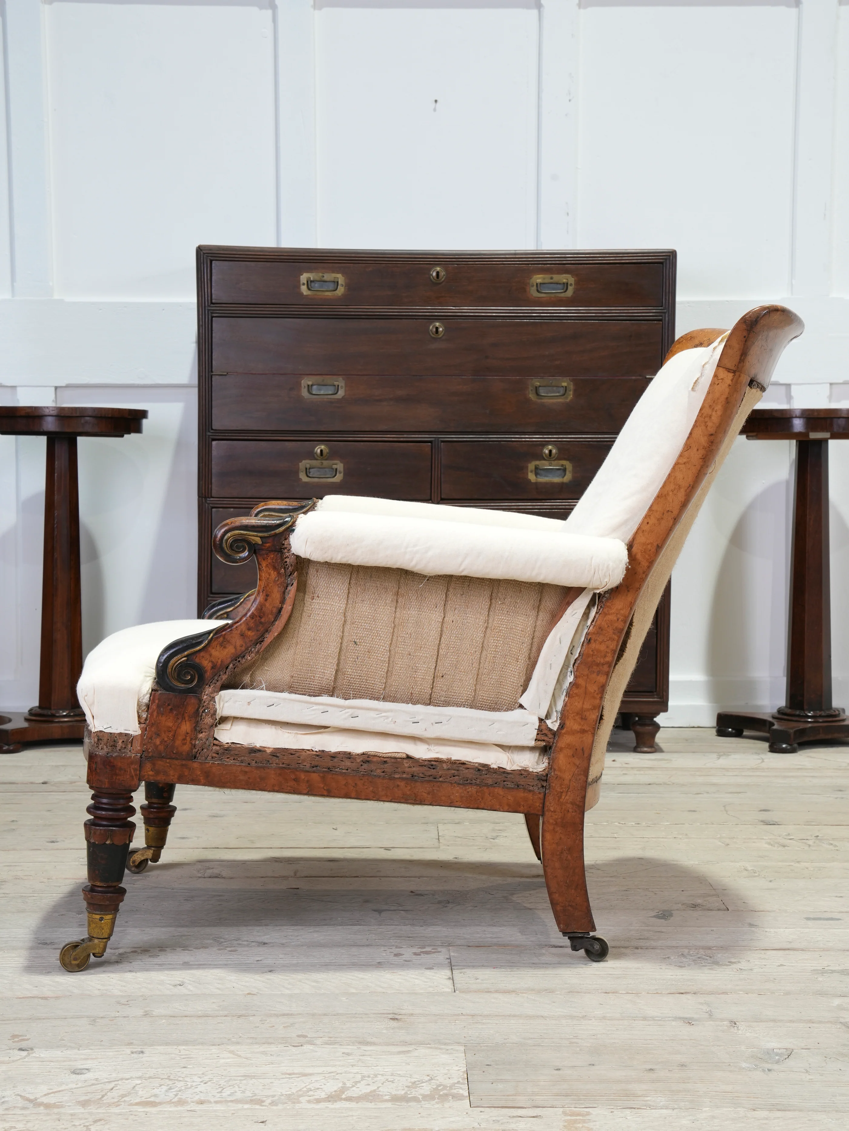 A William IV Burr Maple Armchair - Image 9