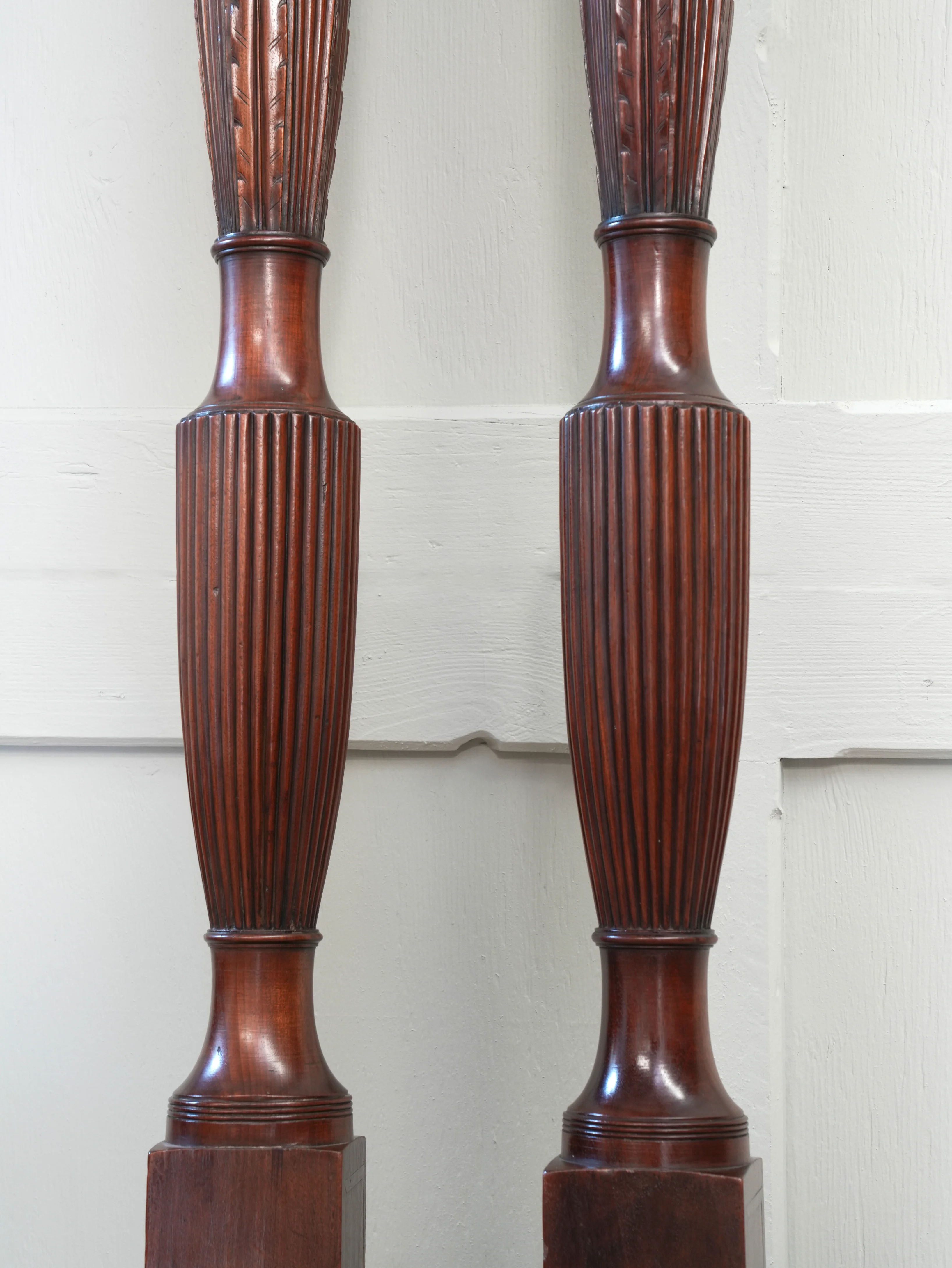 A Pair Of Late Regency Mahogany Bed Posts - Image 12