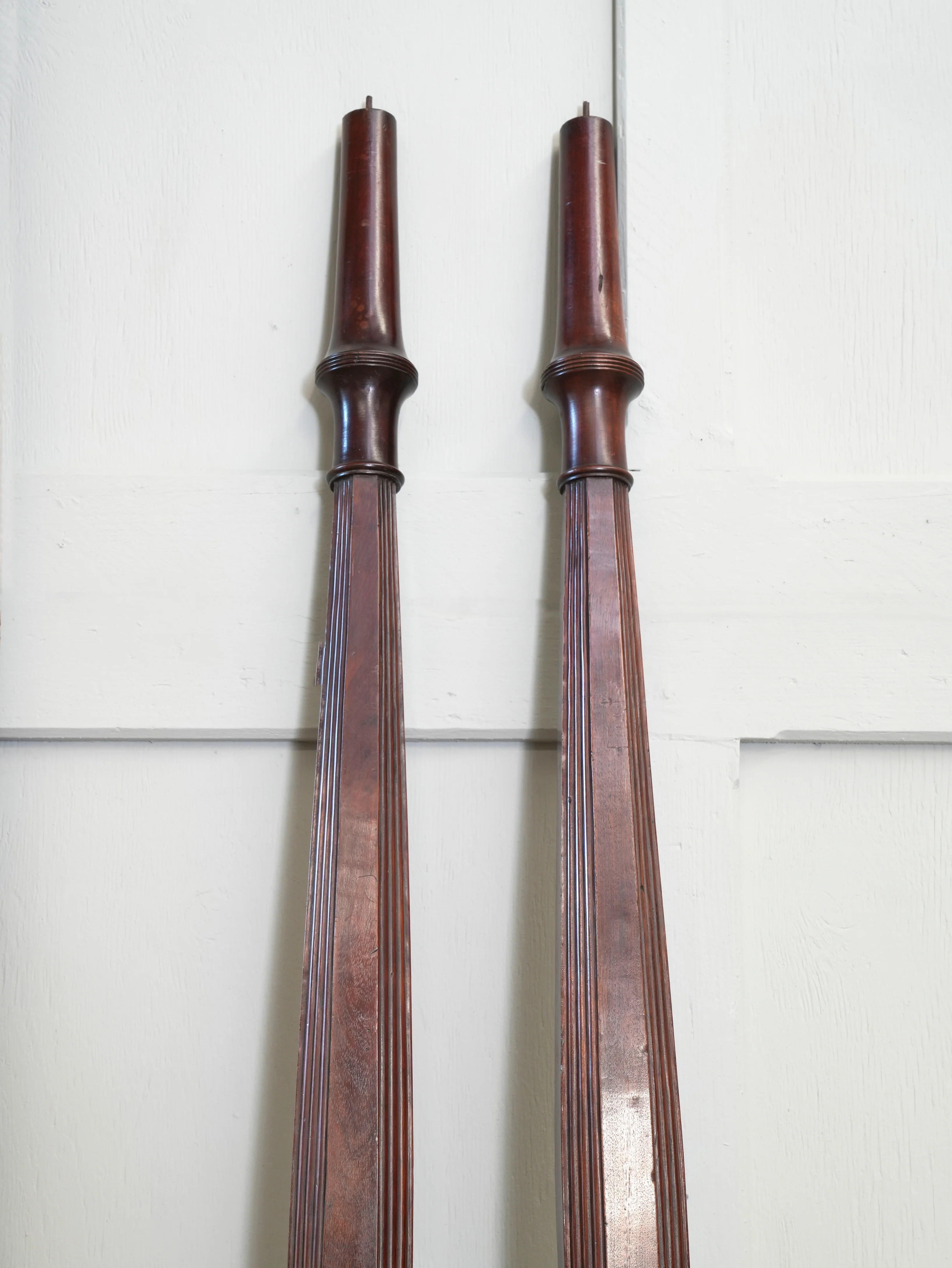 A Pair Of Late Regency Mahogany Bed Posts - Image 5