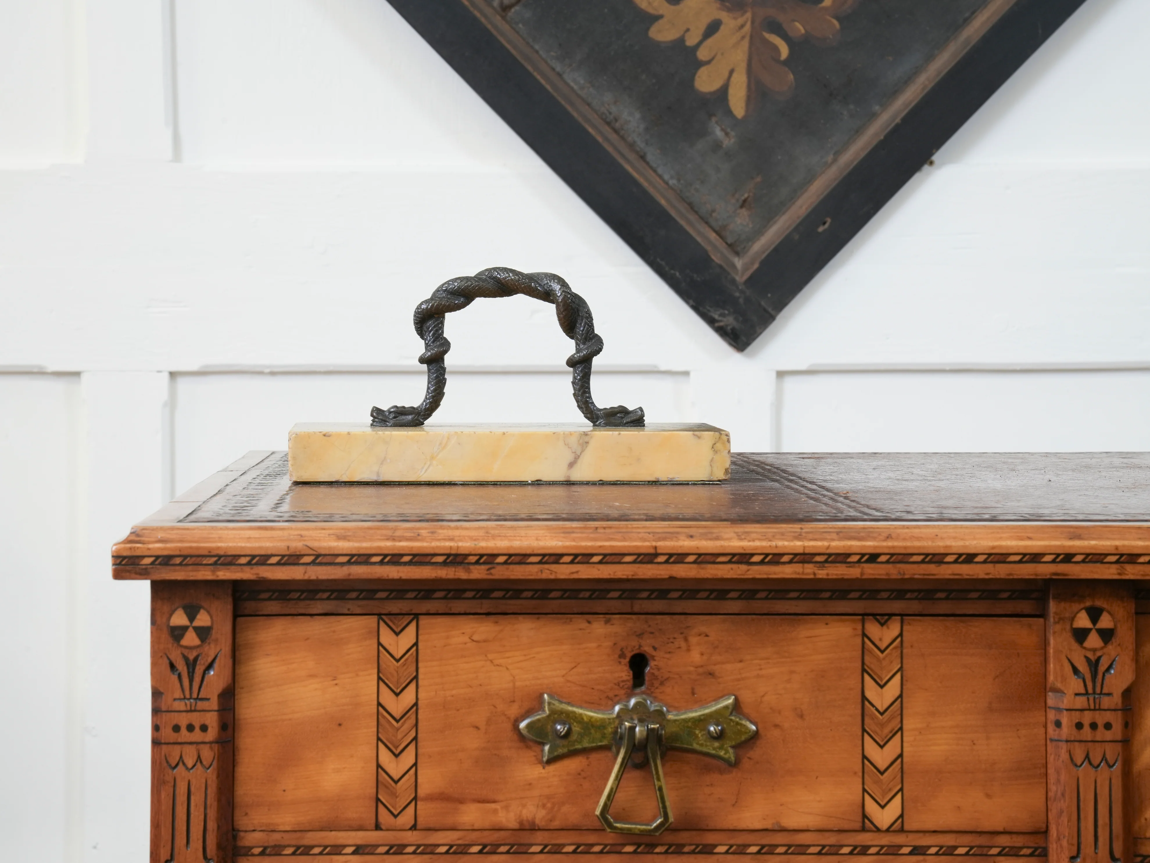A 19th Century Marble & Bronze Paperweight - Image 5