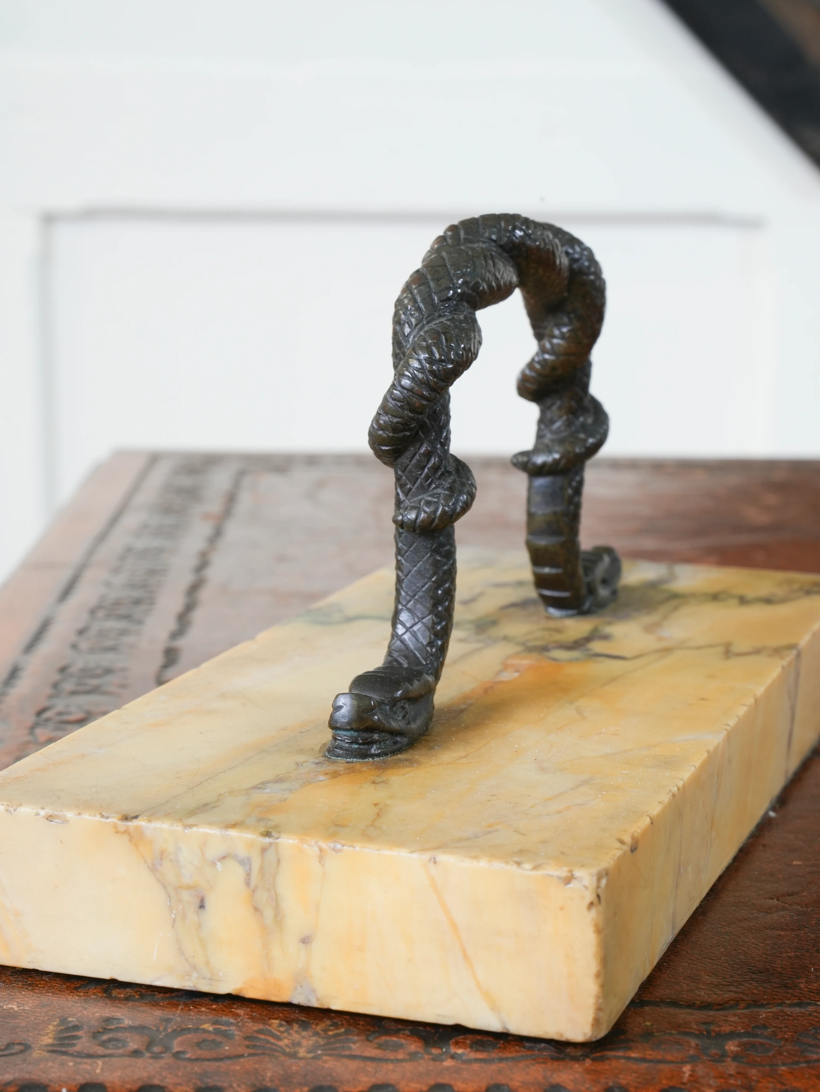 A 19th Century Marble & Bronze Paperweight - Image 7