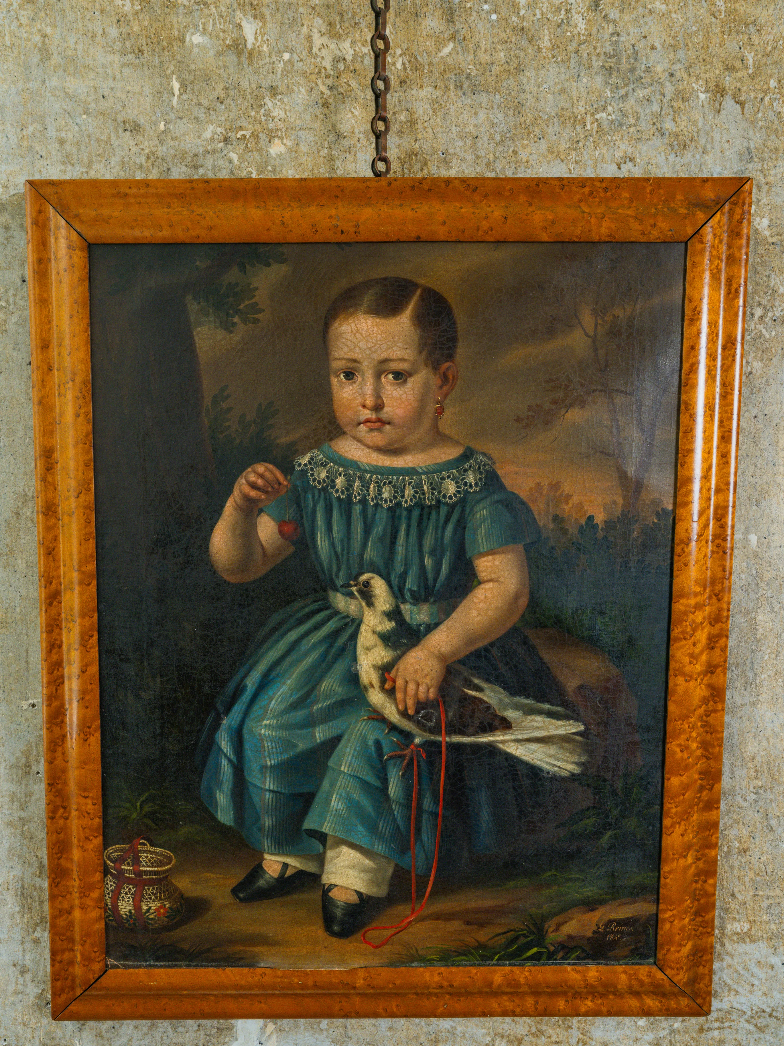 A 19th Century Oil of Seated Boy - Image 4