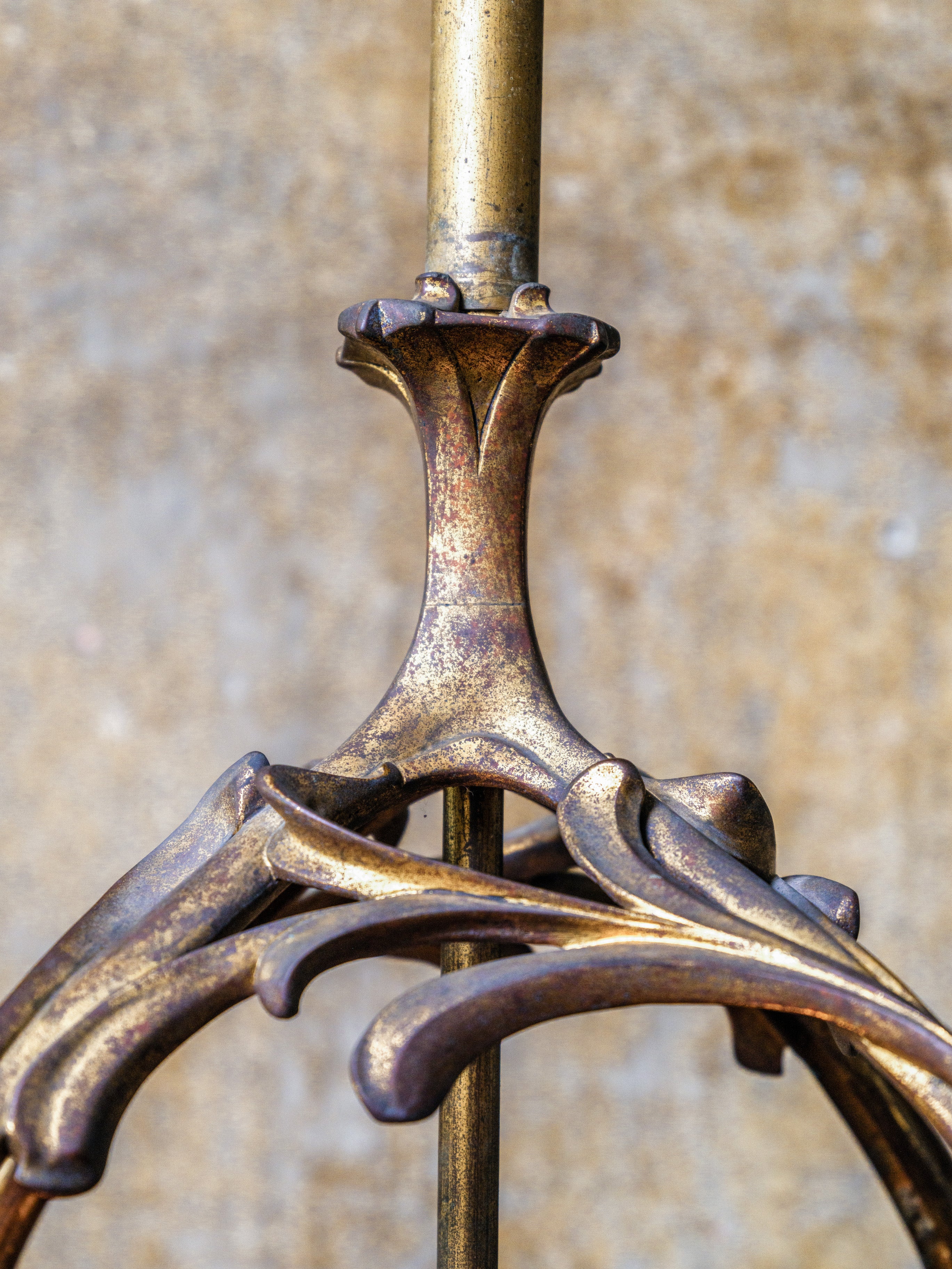 A Gilt Bronze Art Nouveau Lantern - Image 5