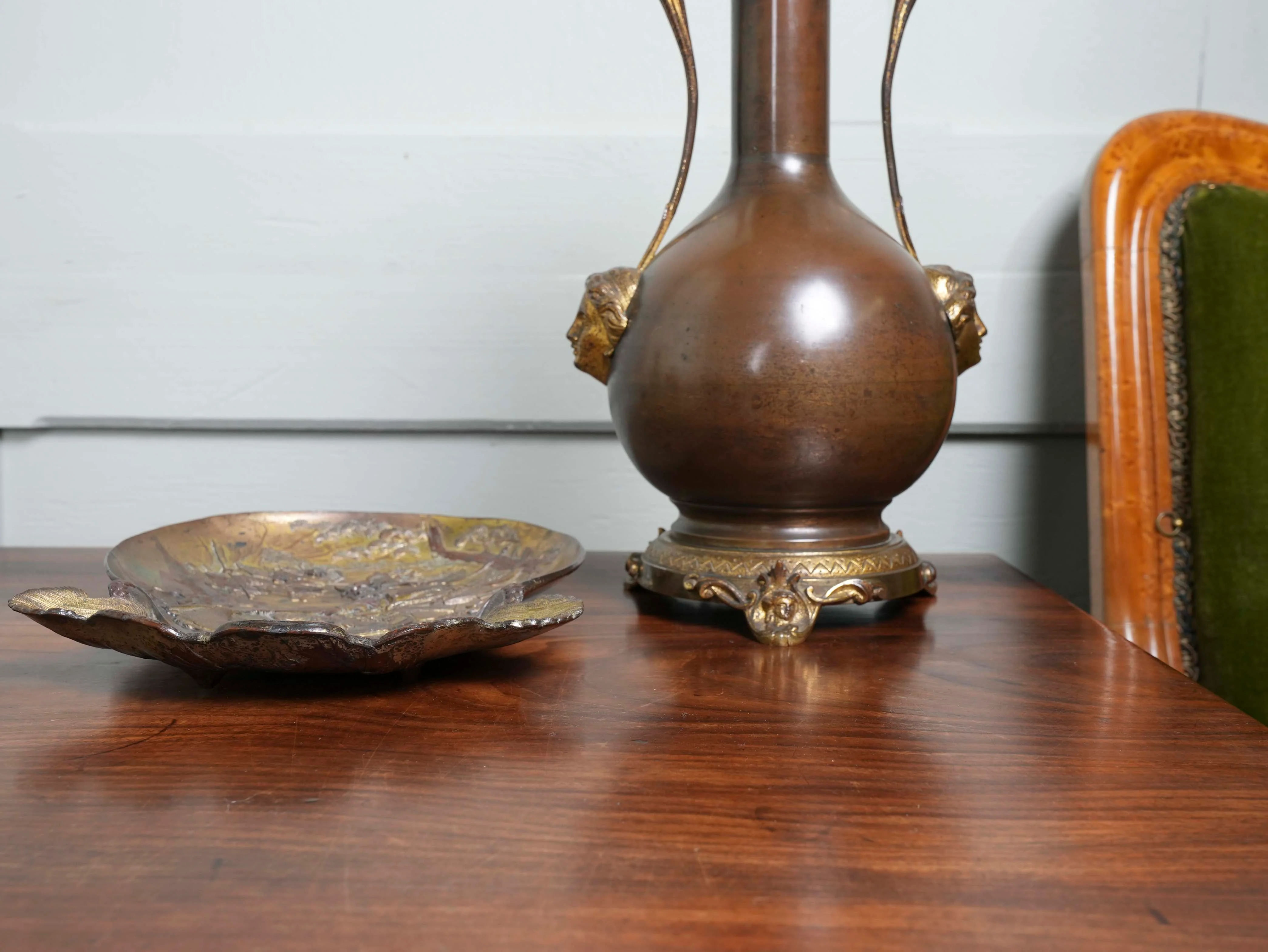A Japanese Meiji Period Bronze Dish - Image 7
