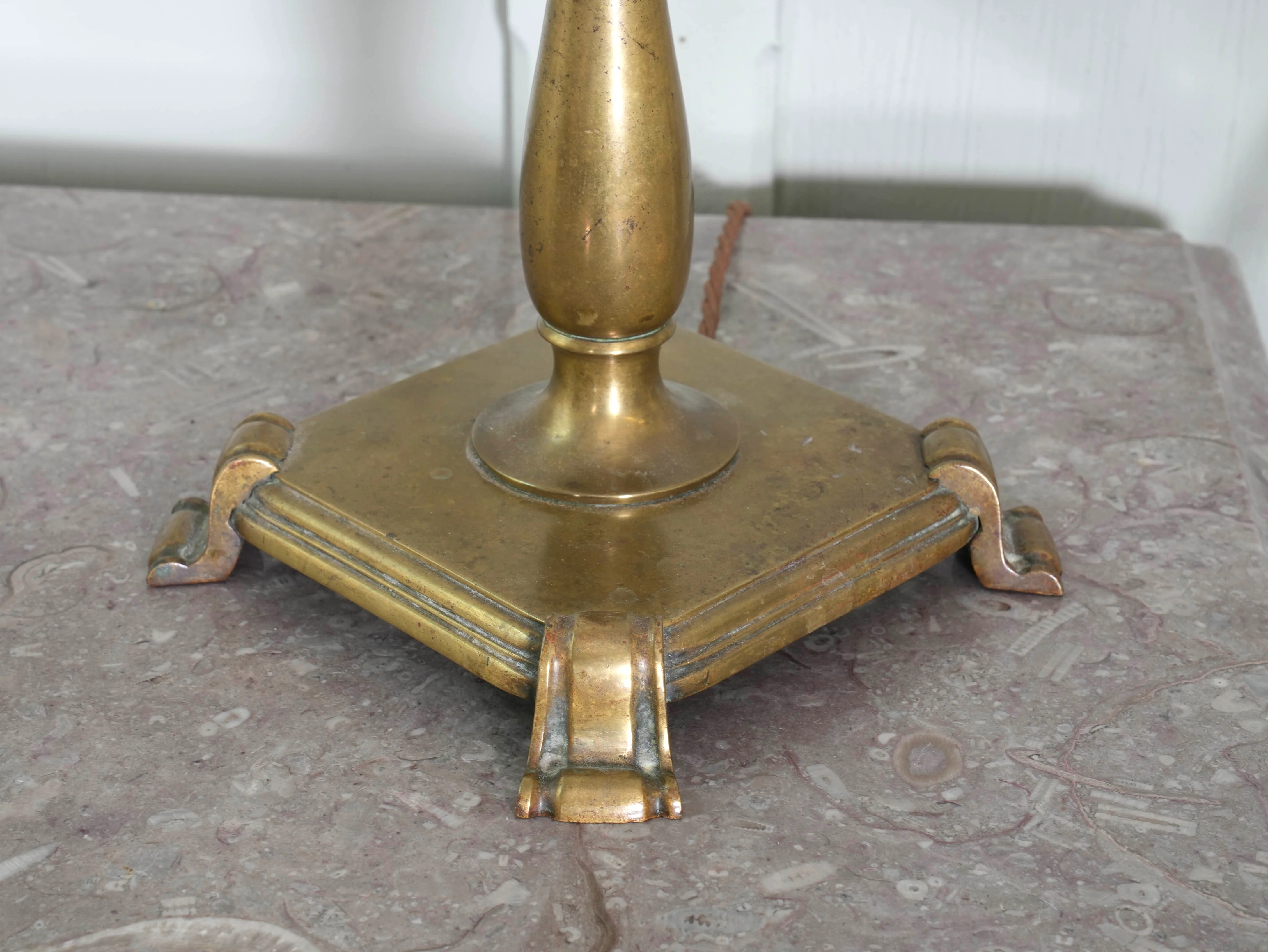 A Brass Baluster Form Table Lamp - Image 6