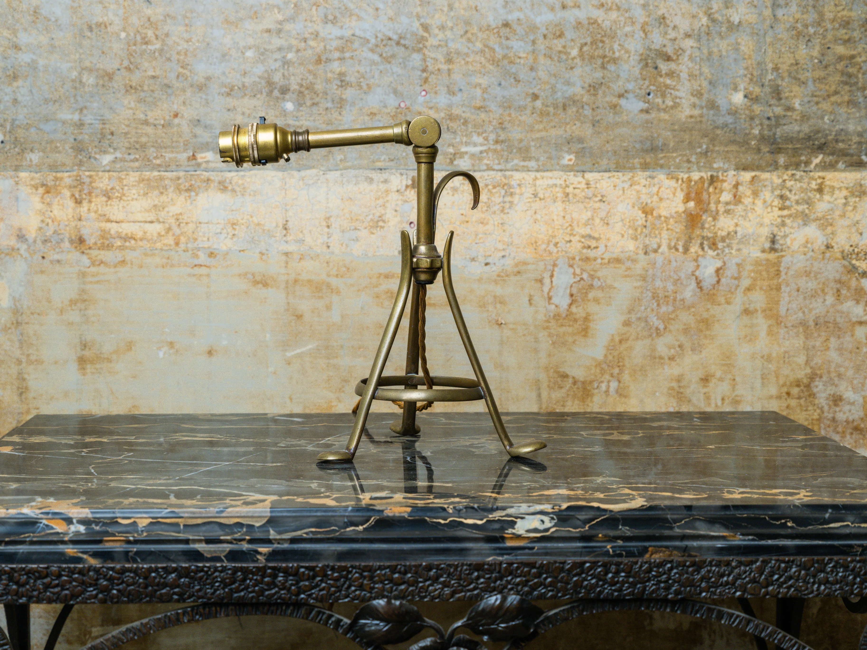 An Adjustable Brass W A S Benson Table Lamp - Image 11