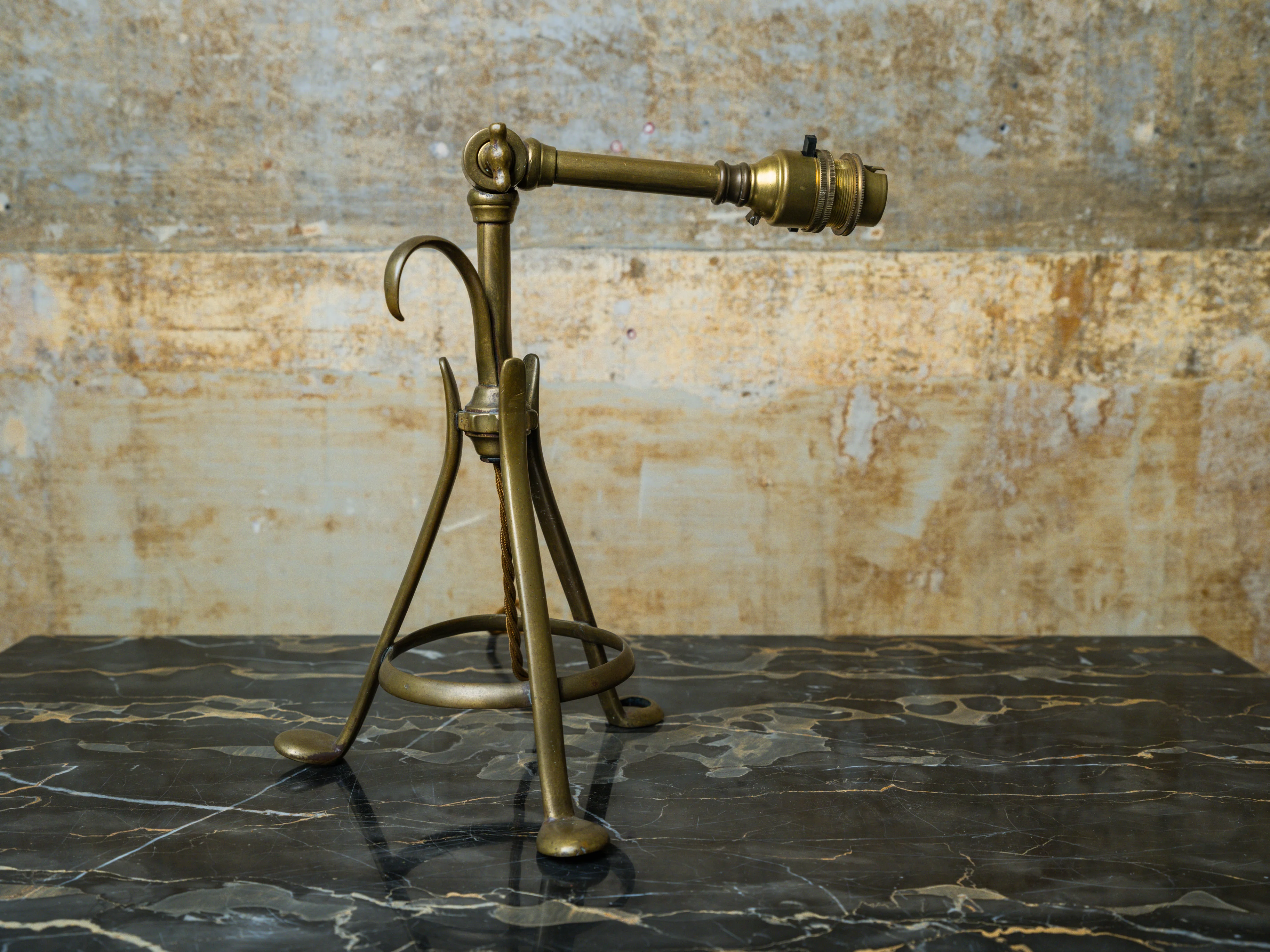 An Adjustable Brass W A S Benson Table Lamp - Image 7