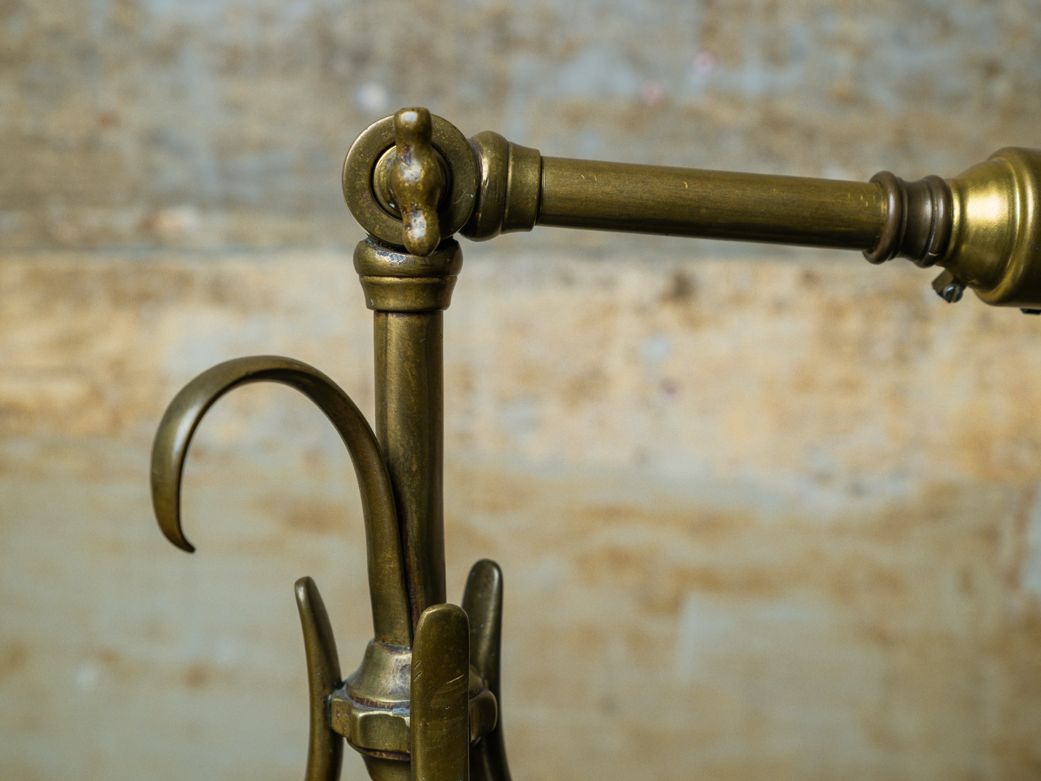 An Adjustable Brass W A S Benson Table Lamp - Image 8