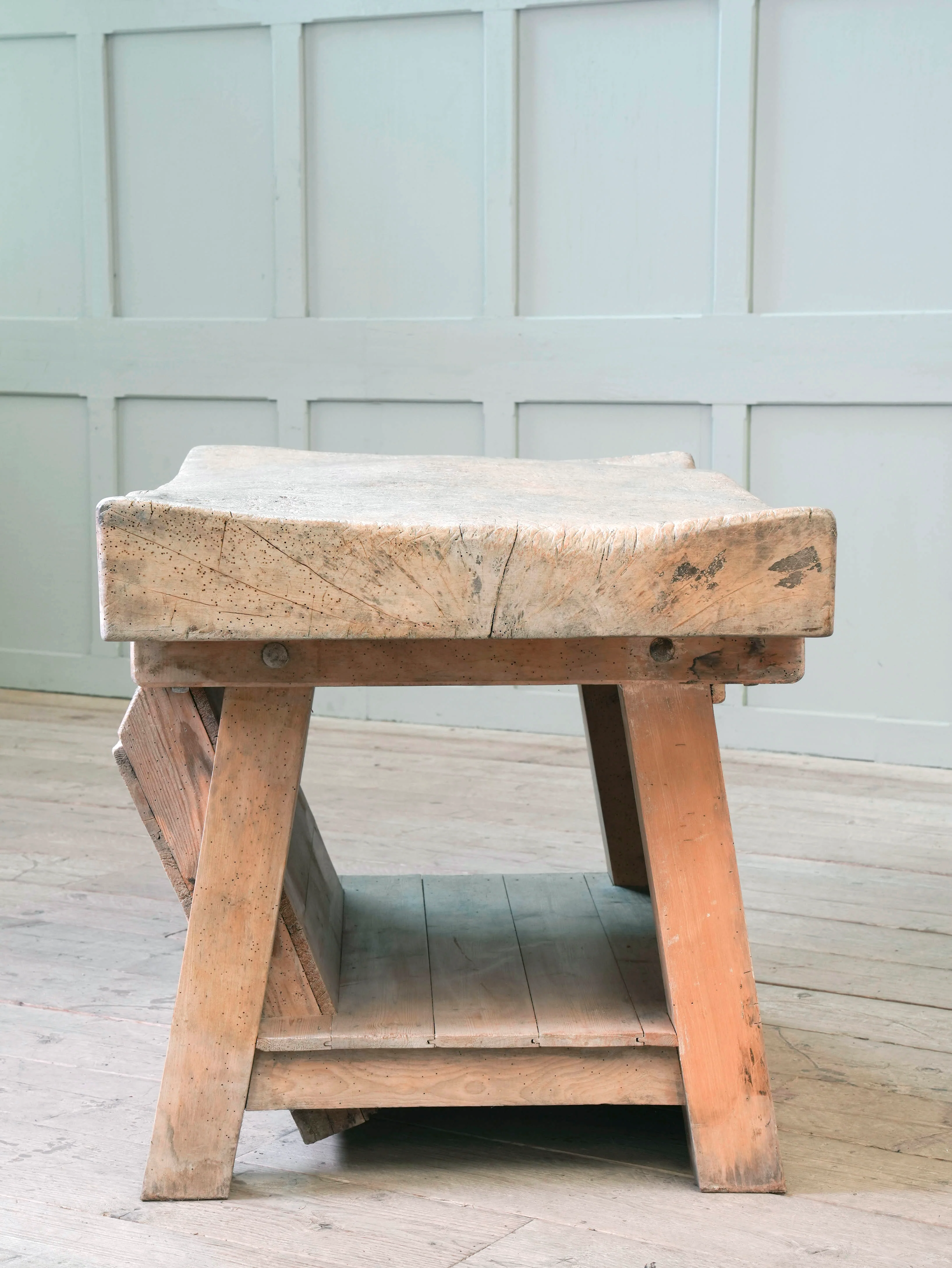 An Early 20th Century Butchers Block - Image 13