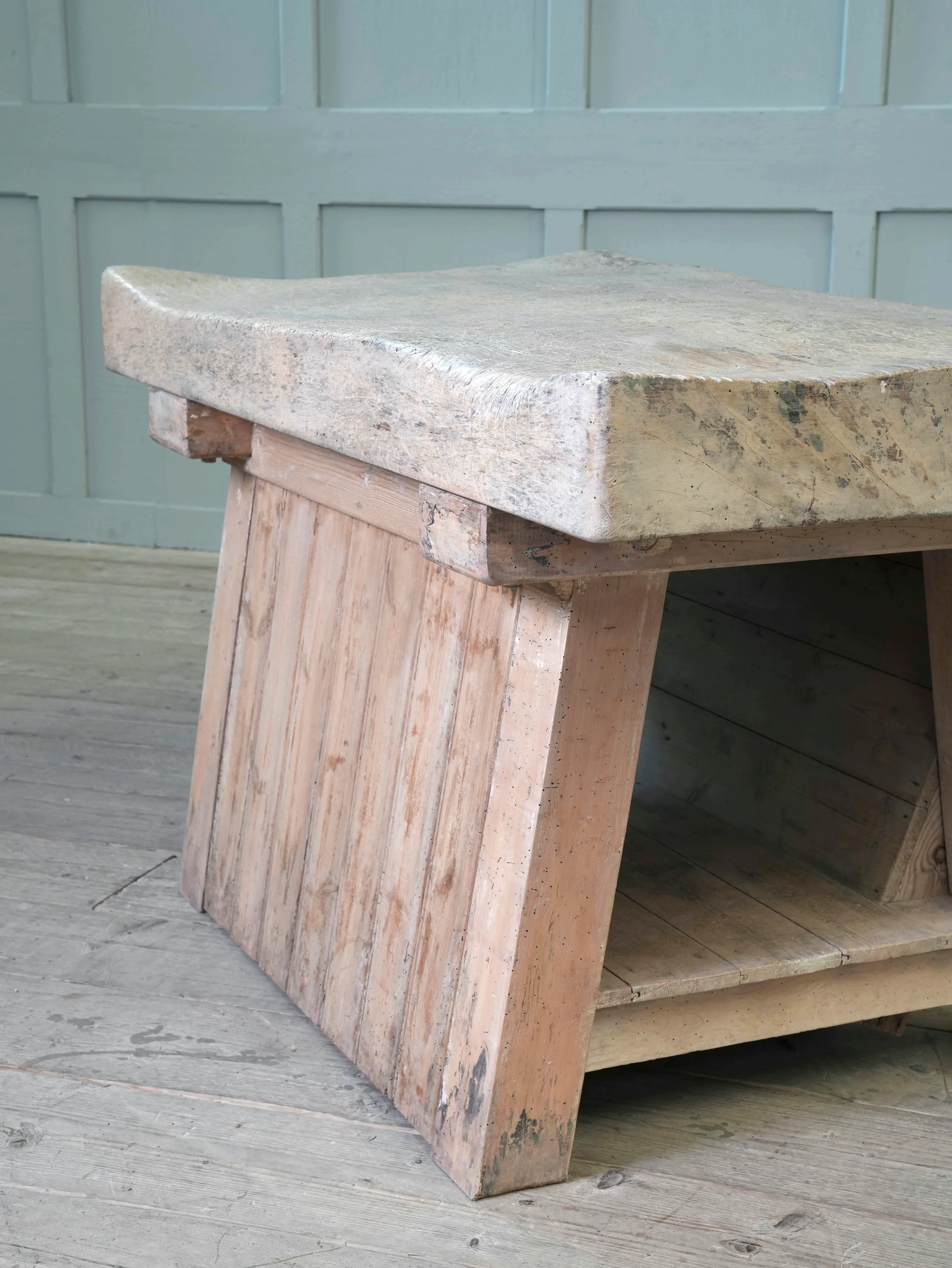 An Early 20th Century Butchers Block - Image 6