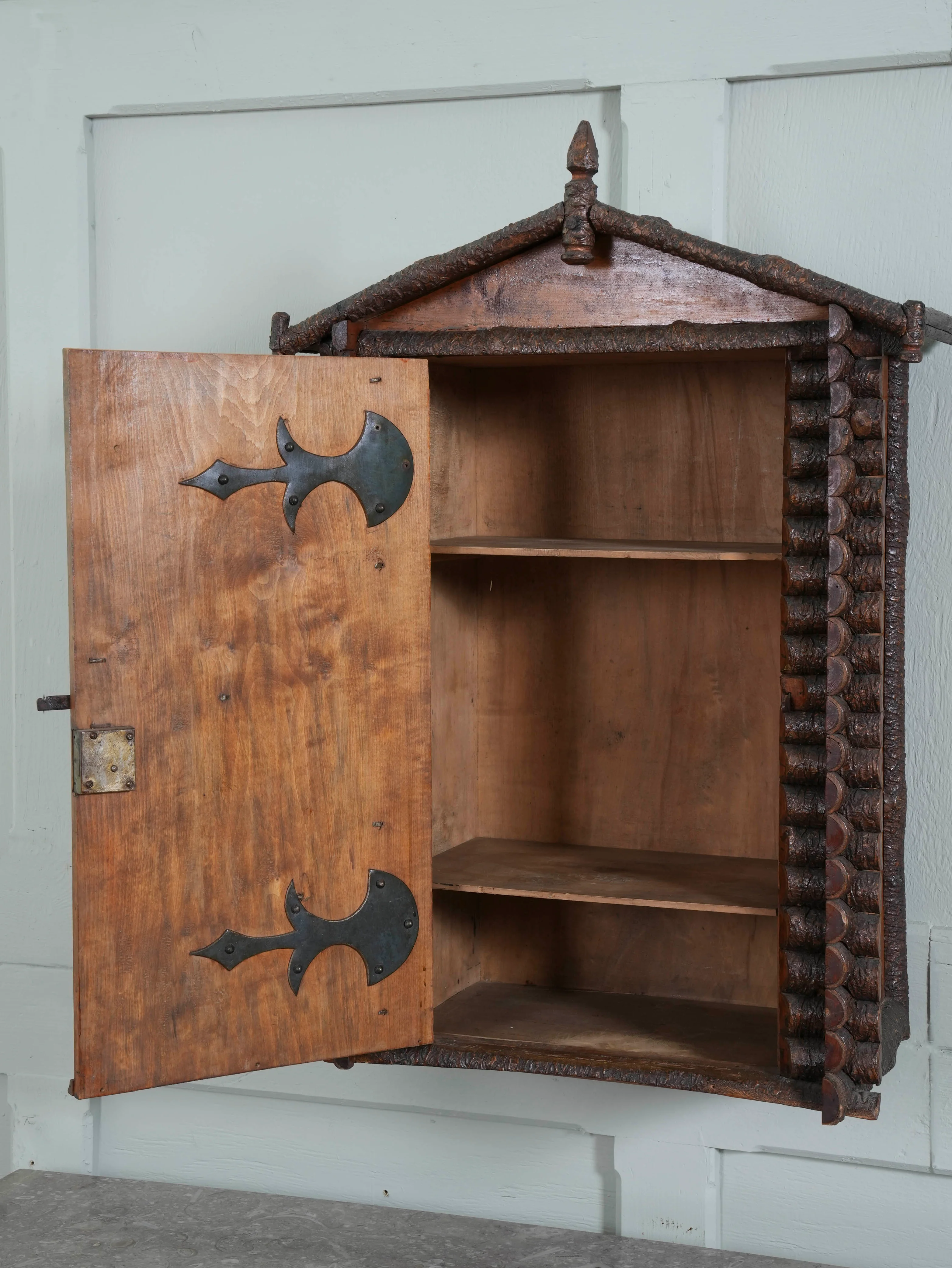 A Rustic Wall Cabinet - Image 9