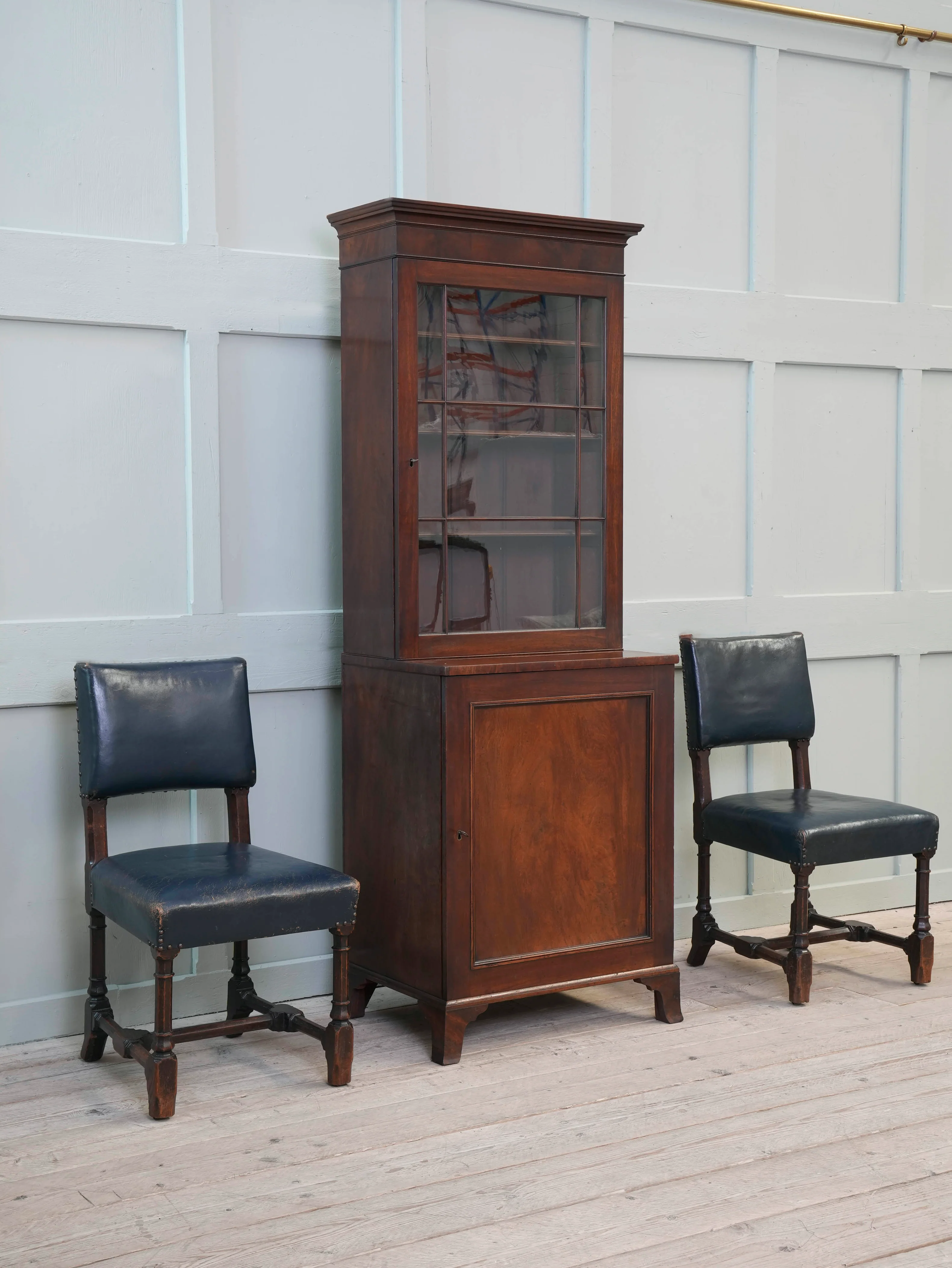 A William IV Mahogany Bureau Bookcase - Image 18
