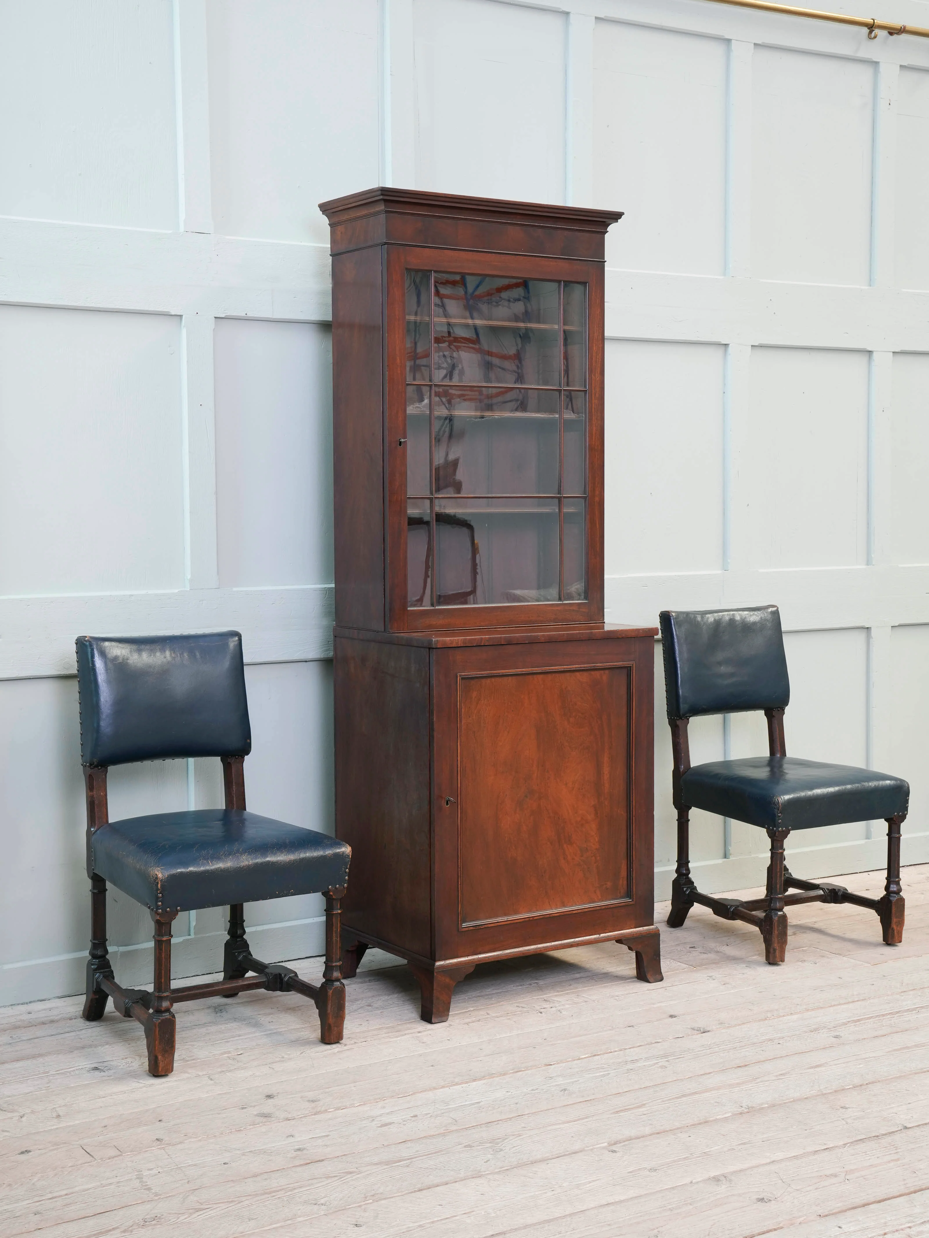 A William IV Mahogany Bureau Bookcase - Image 3