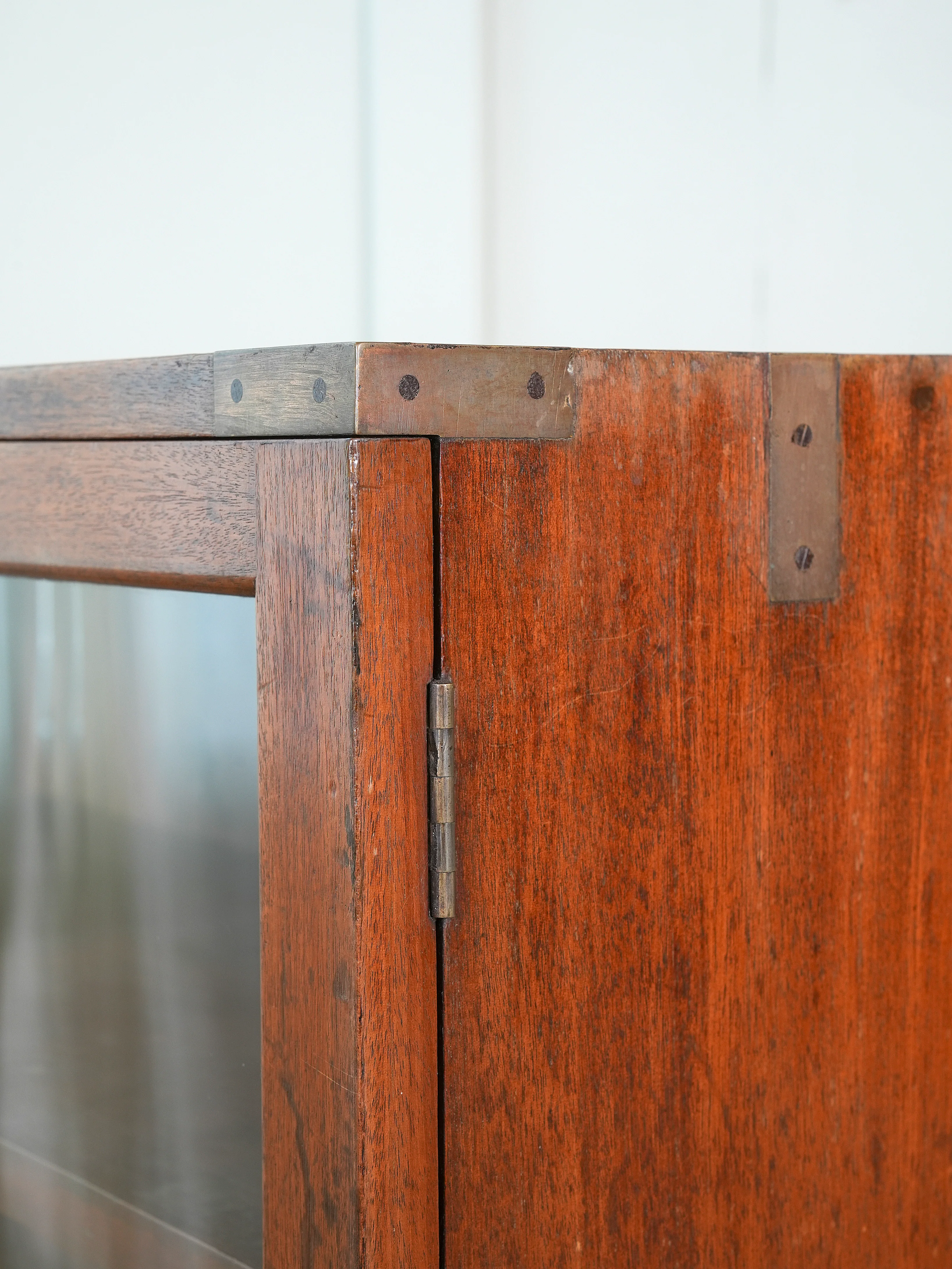 A 19th Century Glazed Campaign Cabinet - Image 5