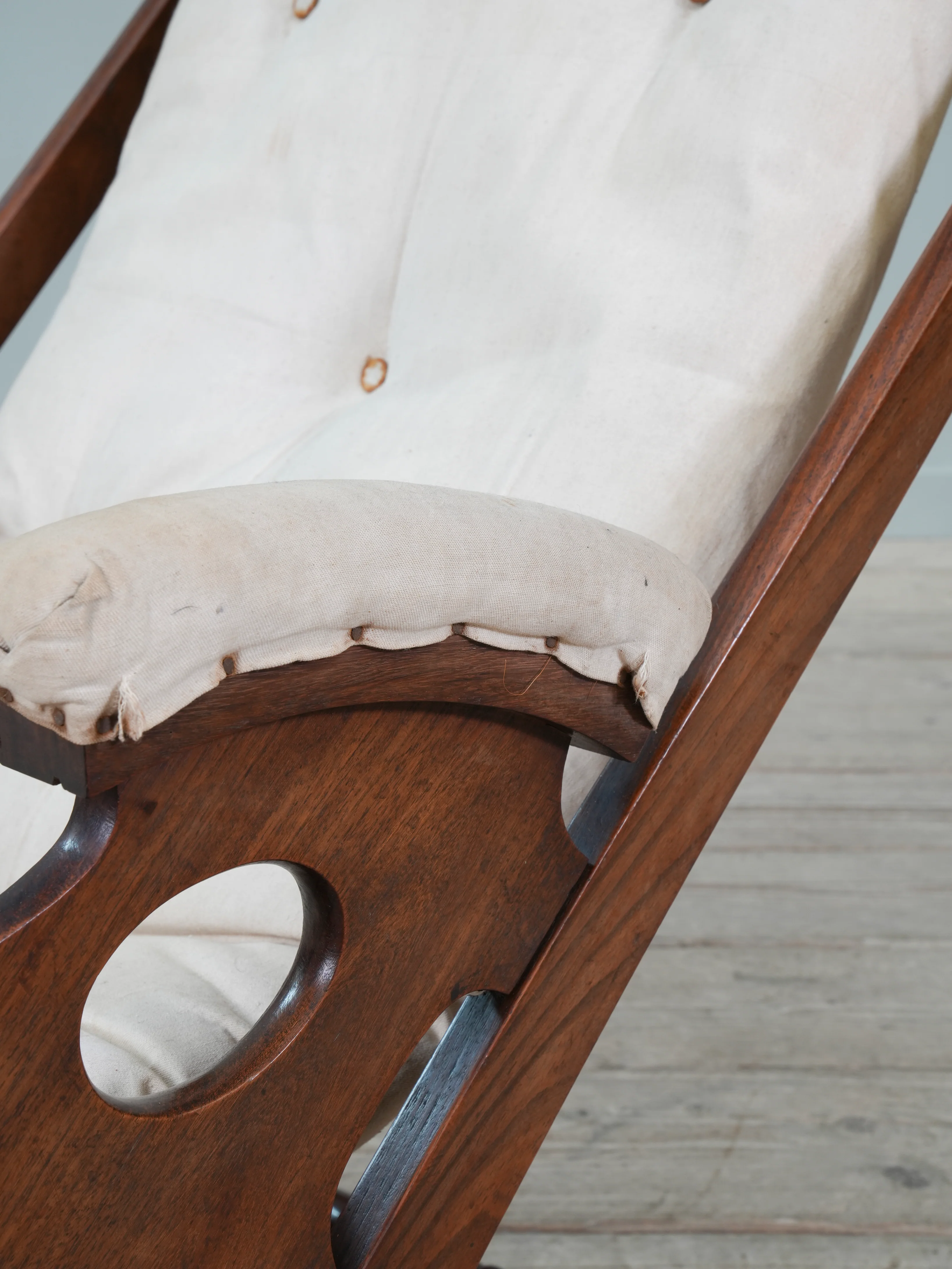 A Teak Campaign Chair - Image 14