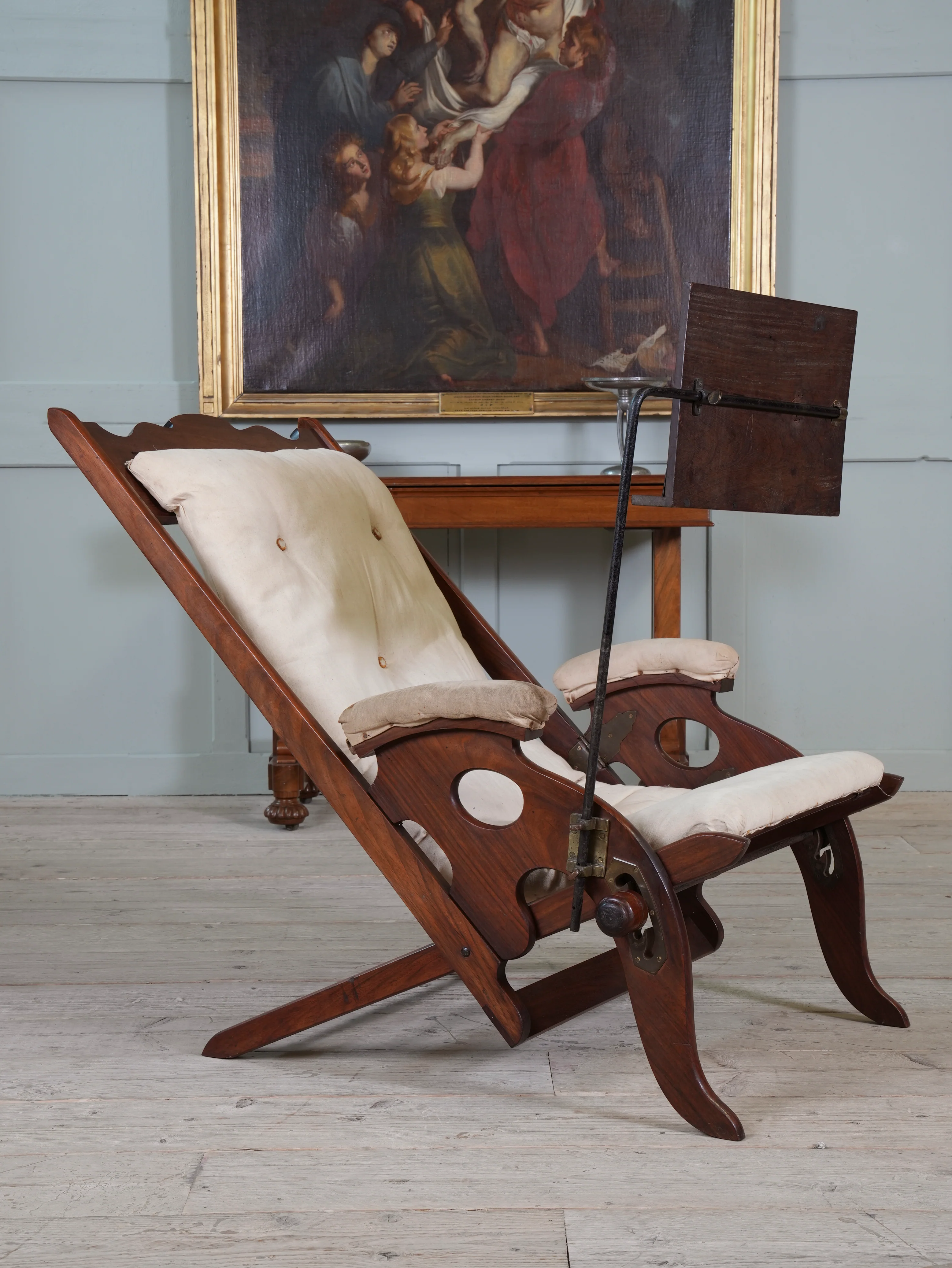 A Teak Campaign Chair - Image 5