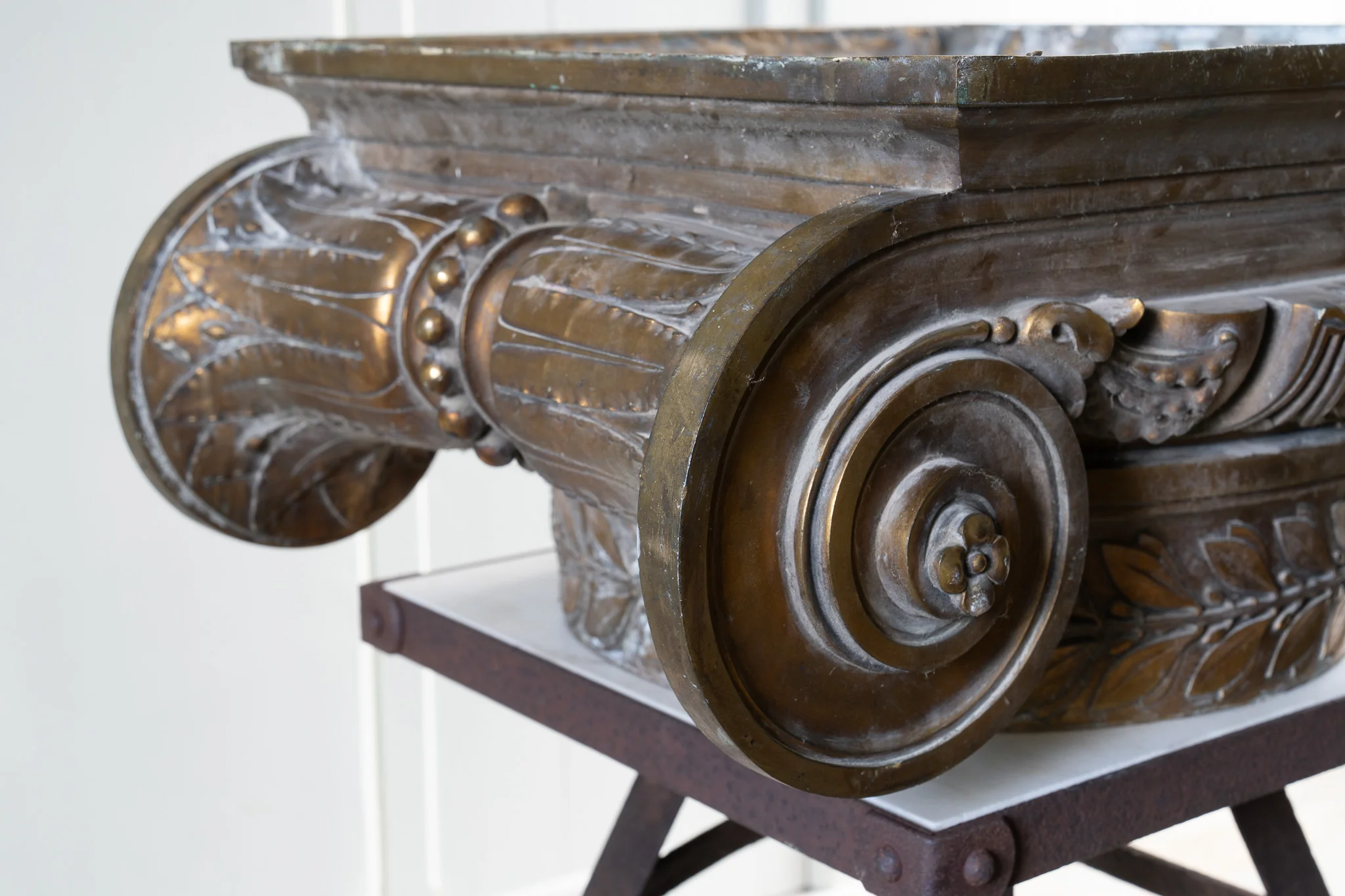 A Pair of 19th Century Composite Order Bronze Capitals - Image 7