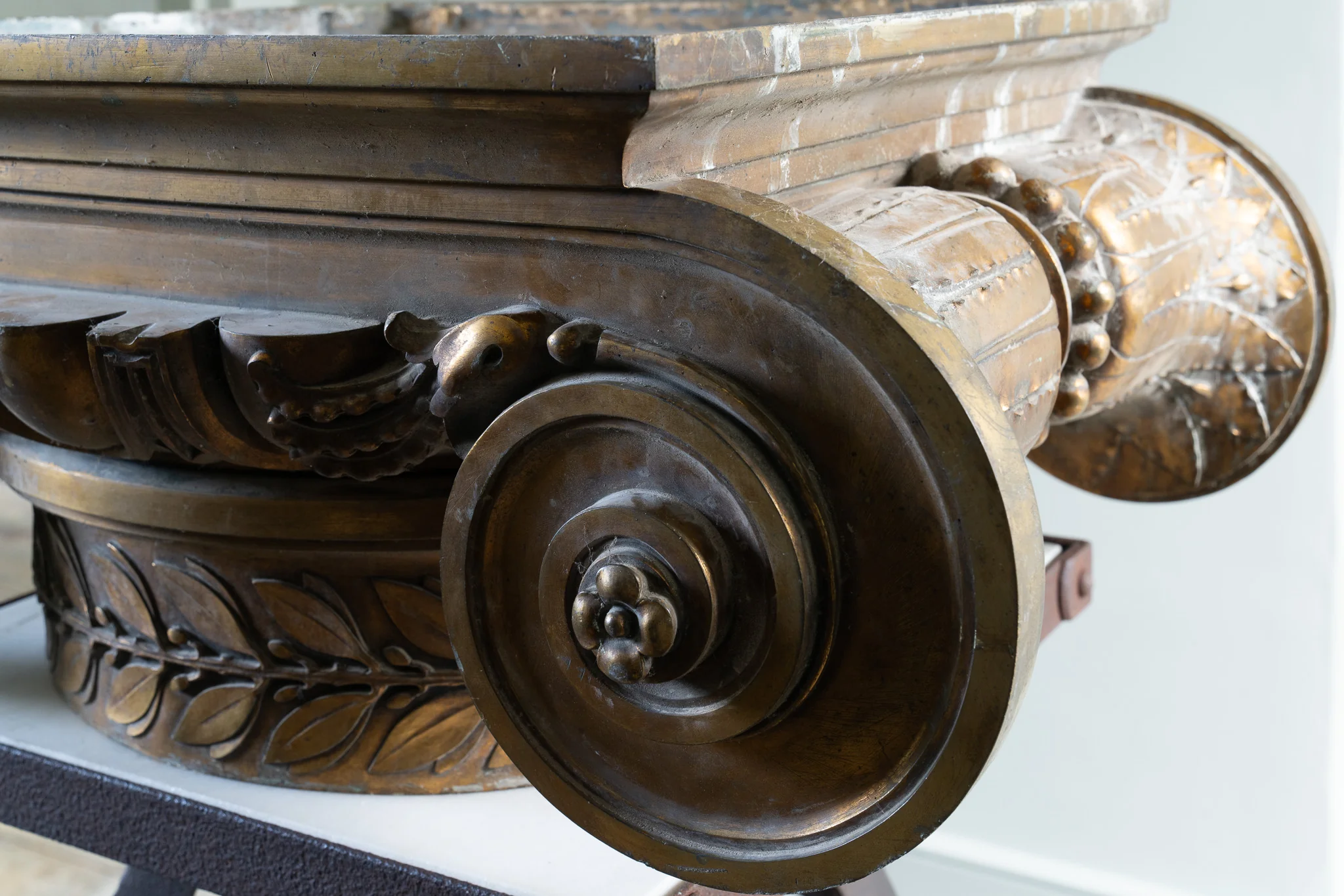 A Pair of 19th Century Composite Order Bronze Capitals - Image 8