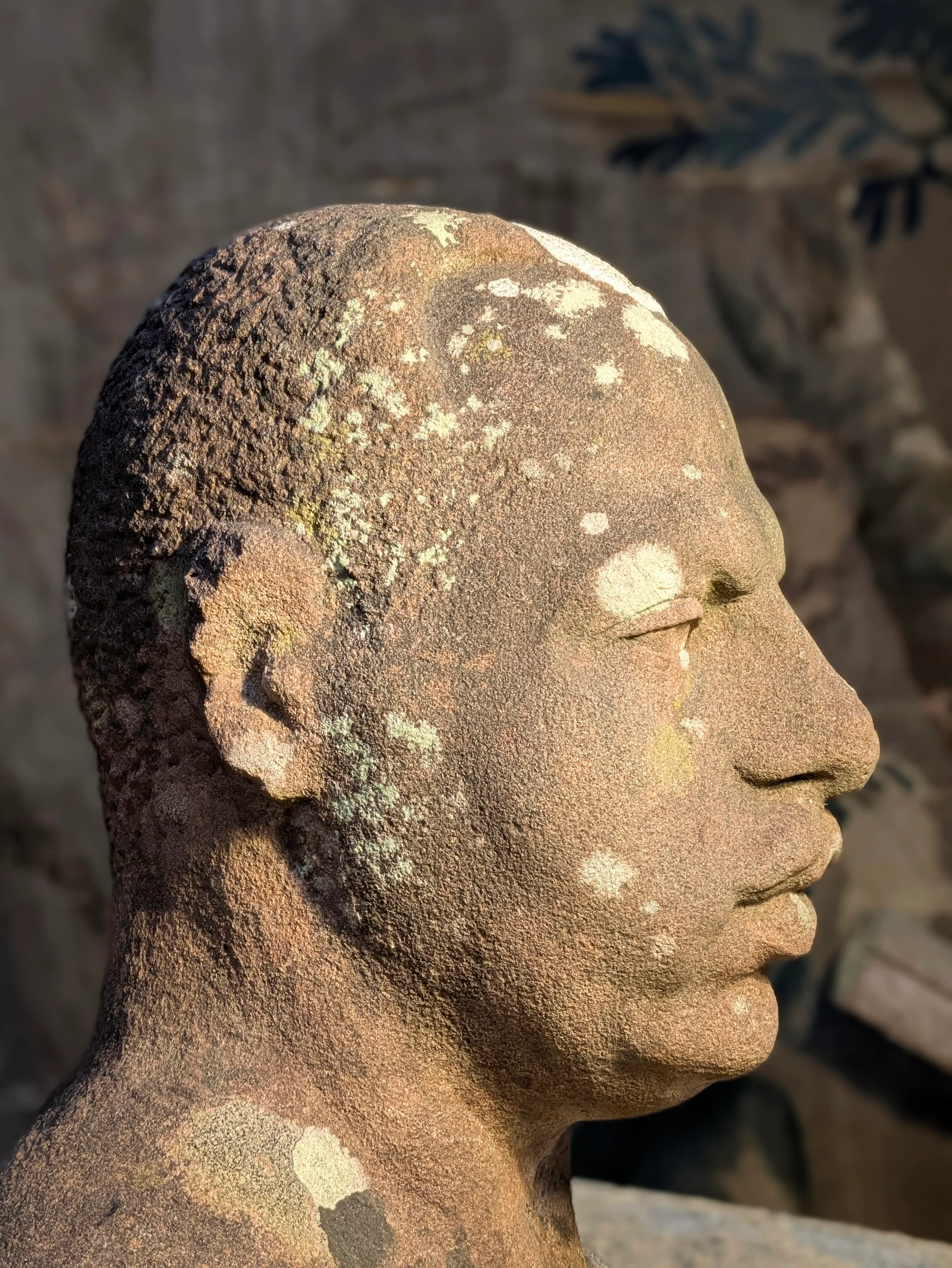 A Carved Stone Male Bust - Image 2