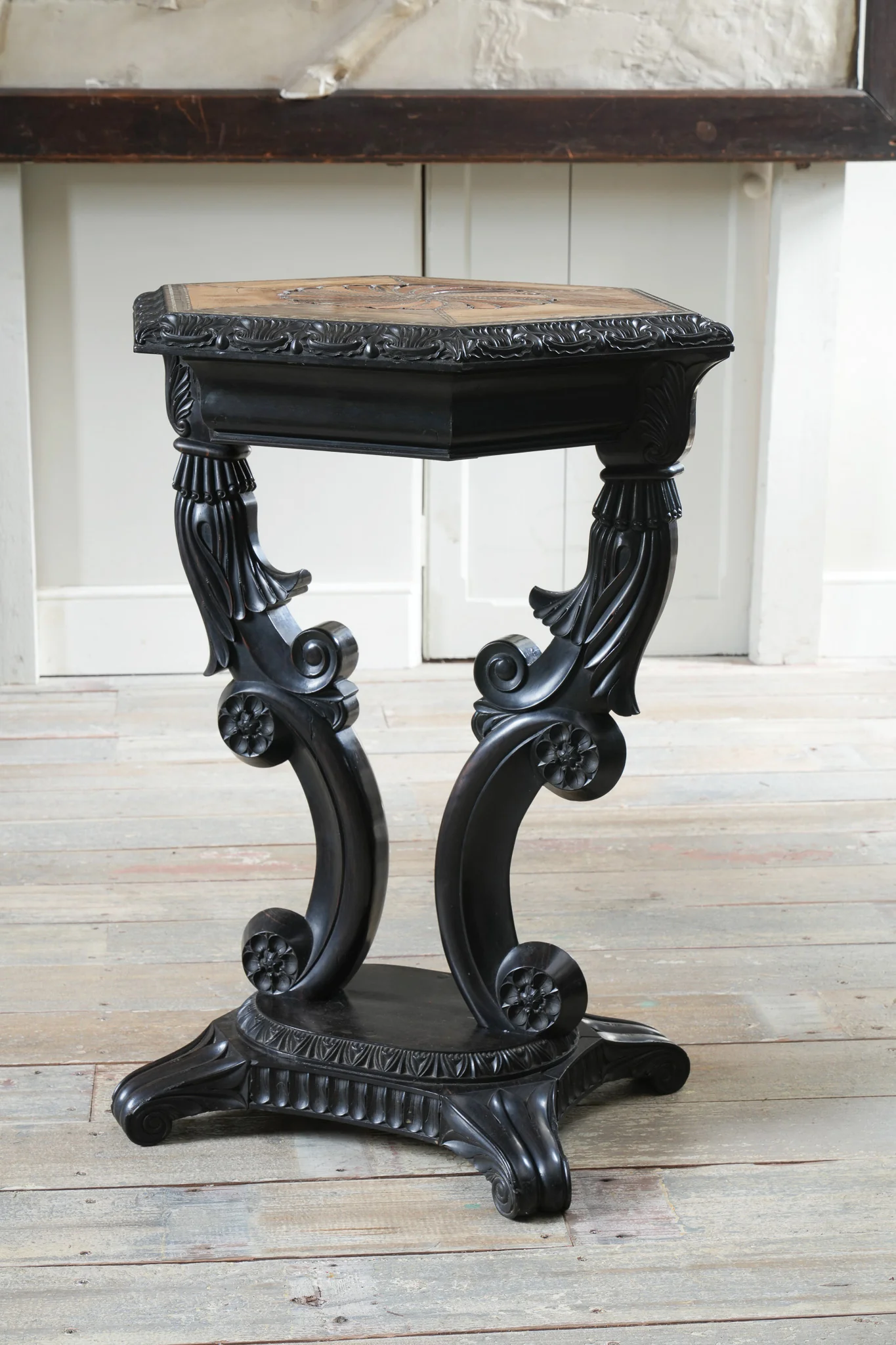 A Ceylonese Ebony & Specimen Wood Occasional Table - Image 3