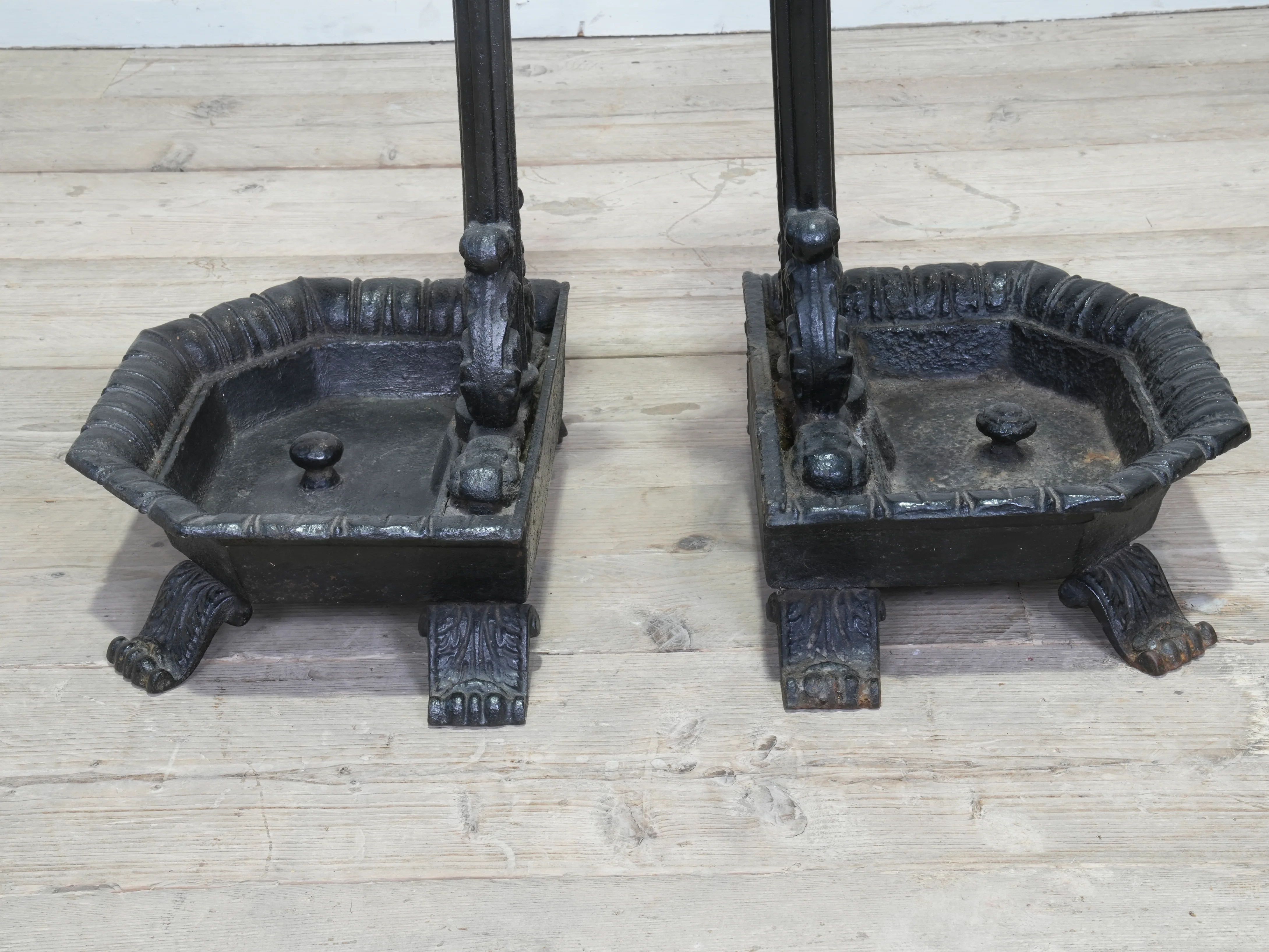 Two Late Regency Cast Iron Hat, Coat & Stick Stands - Image 12
