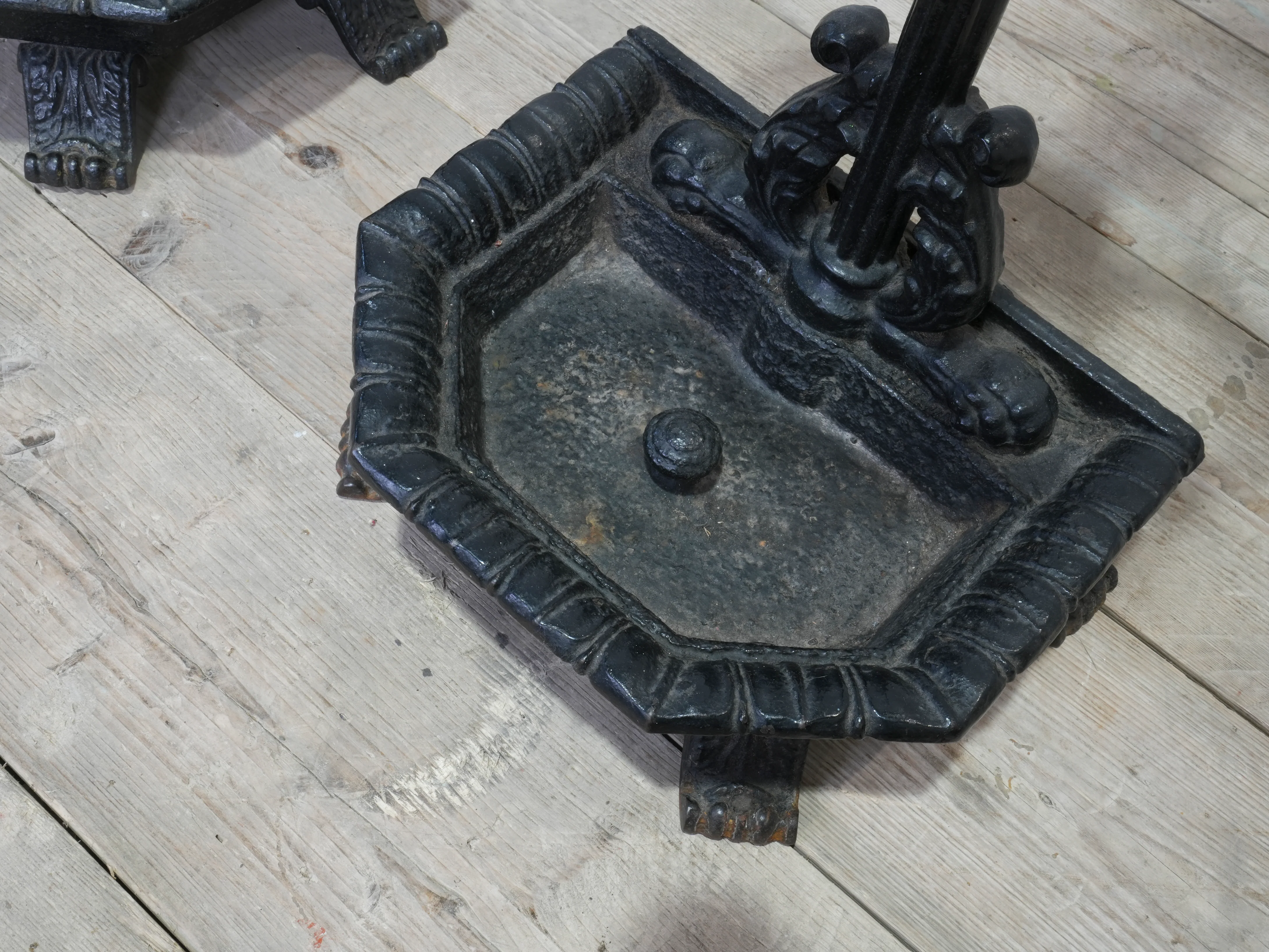 Two Late Regency Cast Iron Hat, Coat & Stick Stands - Image 8