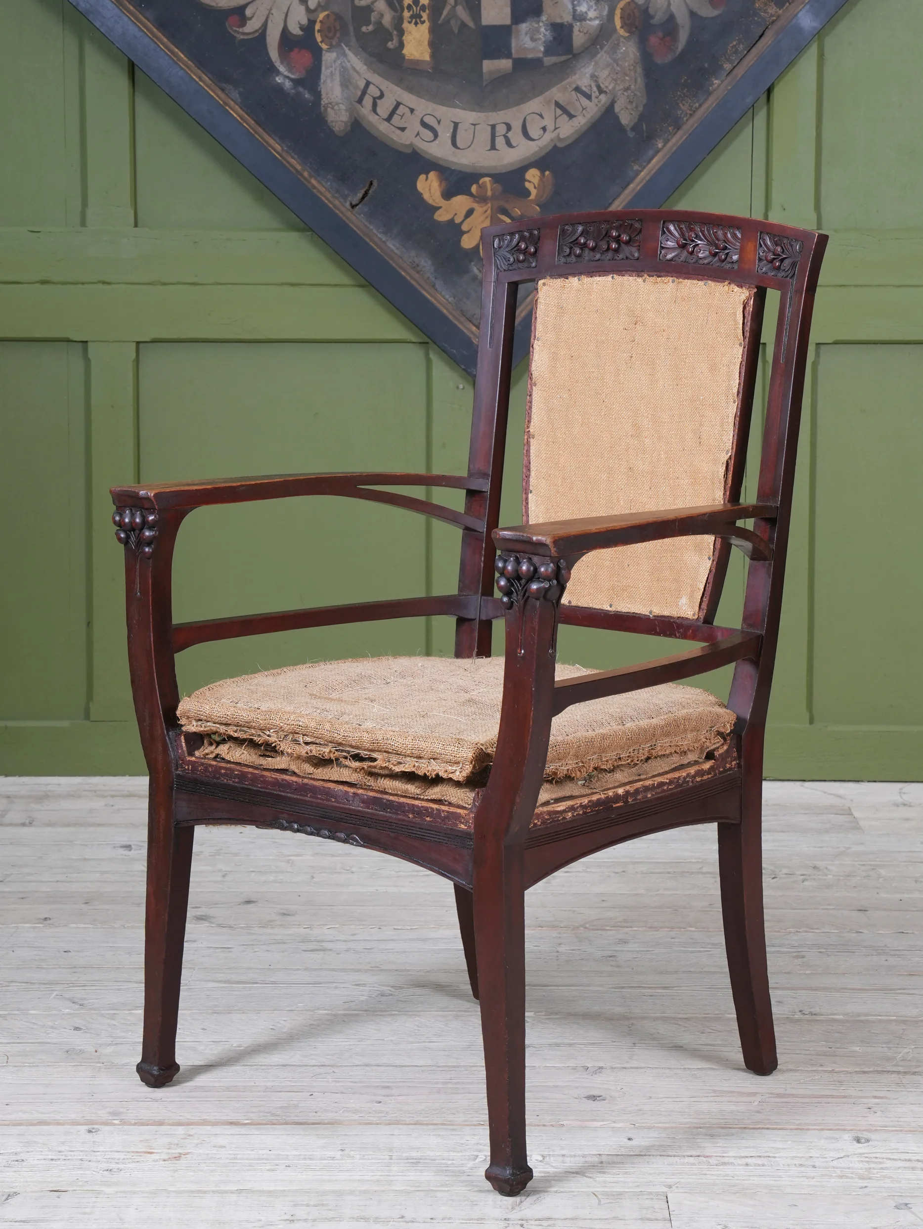A Mahogany Arts & Crafts Elbow Chair - Image 2