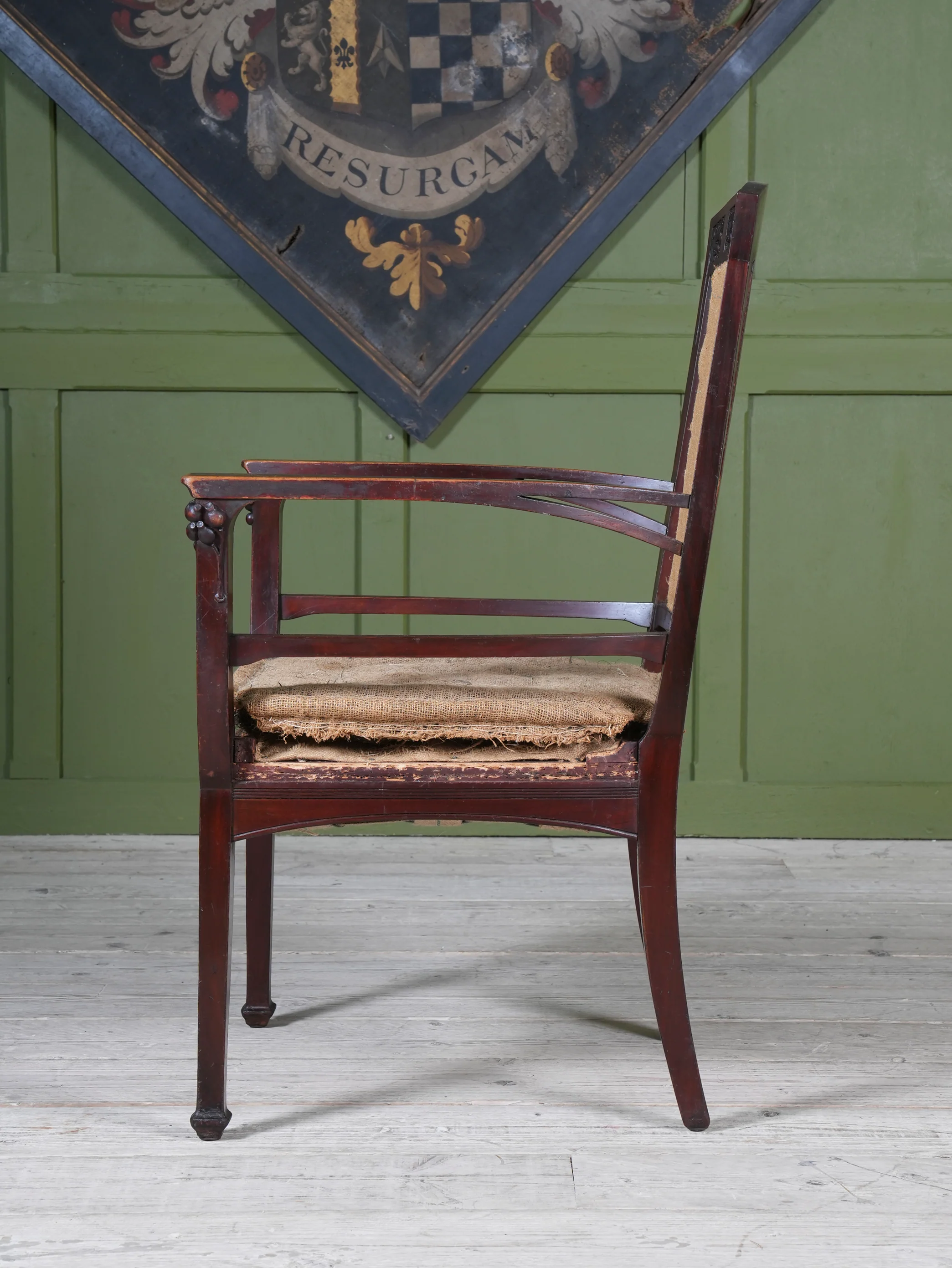 A Mahogany Arts & Crafts Elbow Chair - Image 5