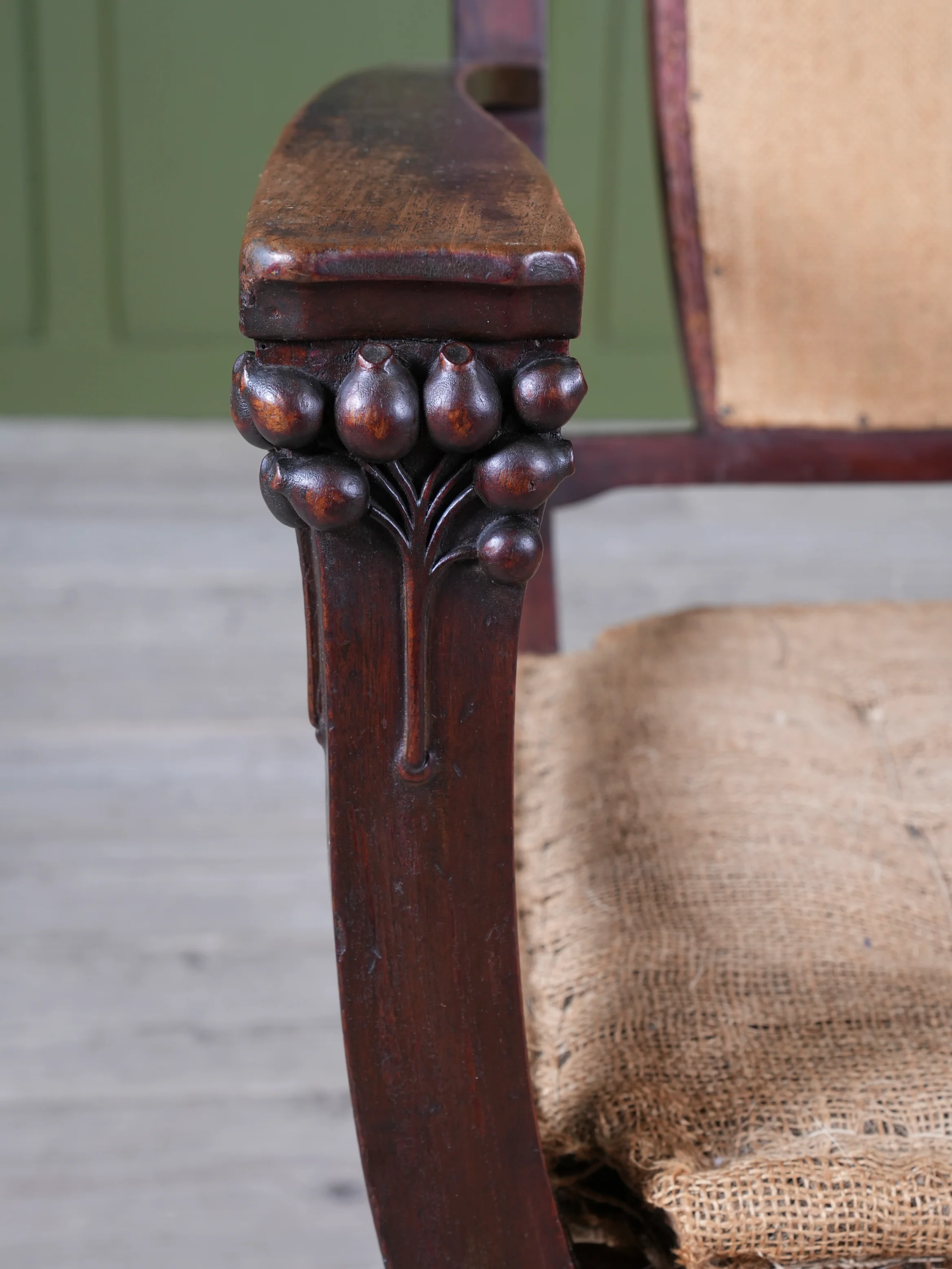 A Mahogany Arts & Crafts Elbow Chair - Image 7