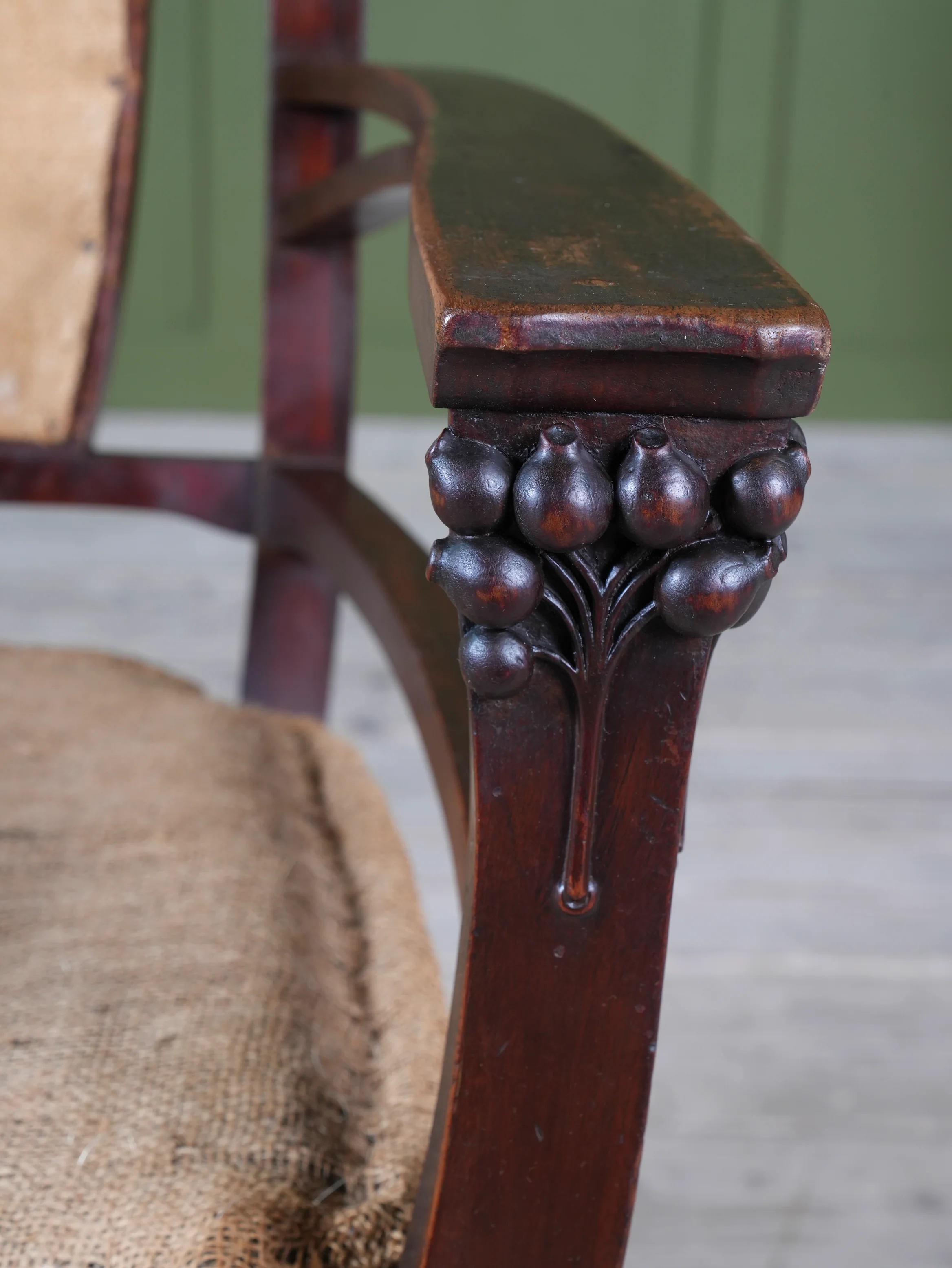 A Mahogany Arts & Crafts Elbow Chair - Image 8