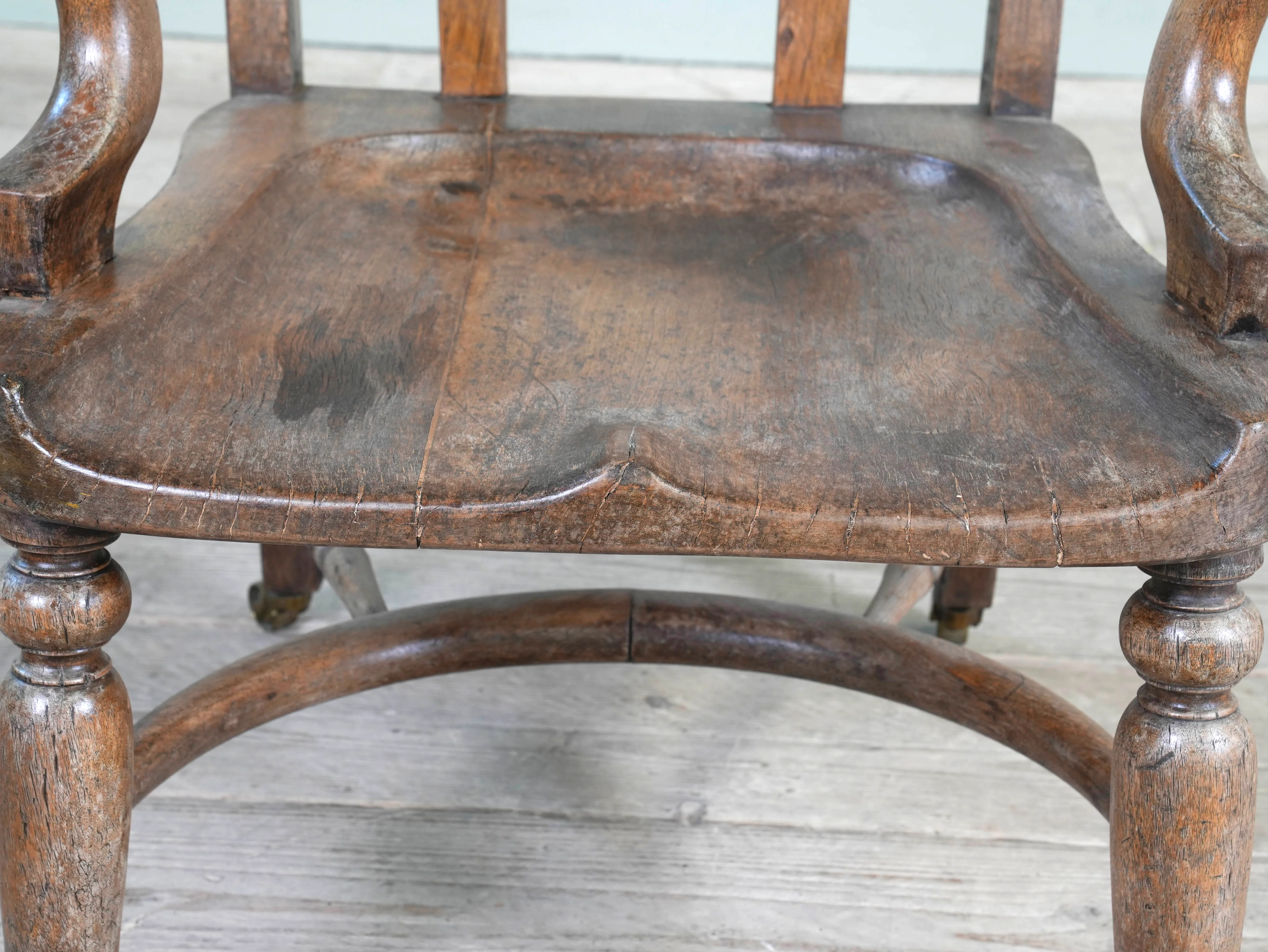 A 19th Century Mahogany Desk Chair - Image 5
